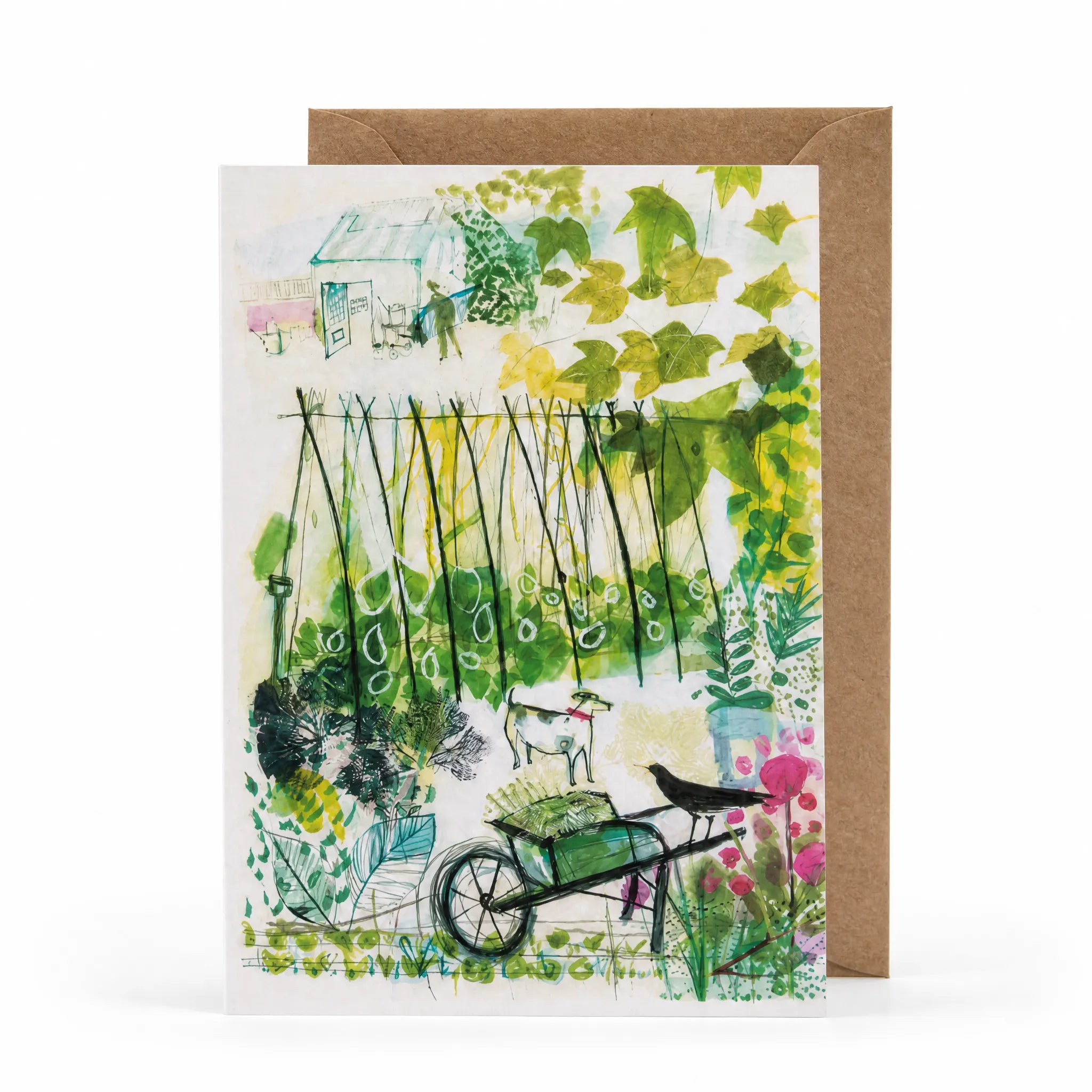 Sam Wilson The Dog & The Blackbird  Greetings Card