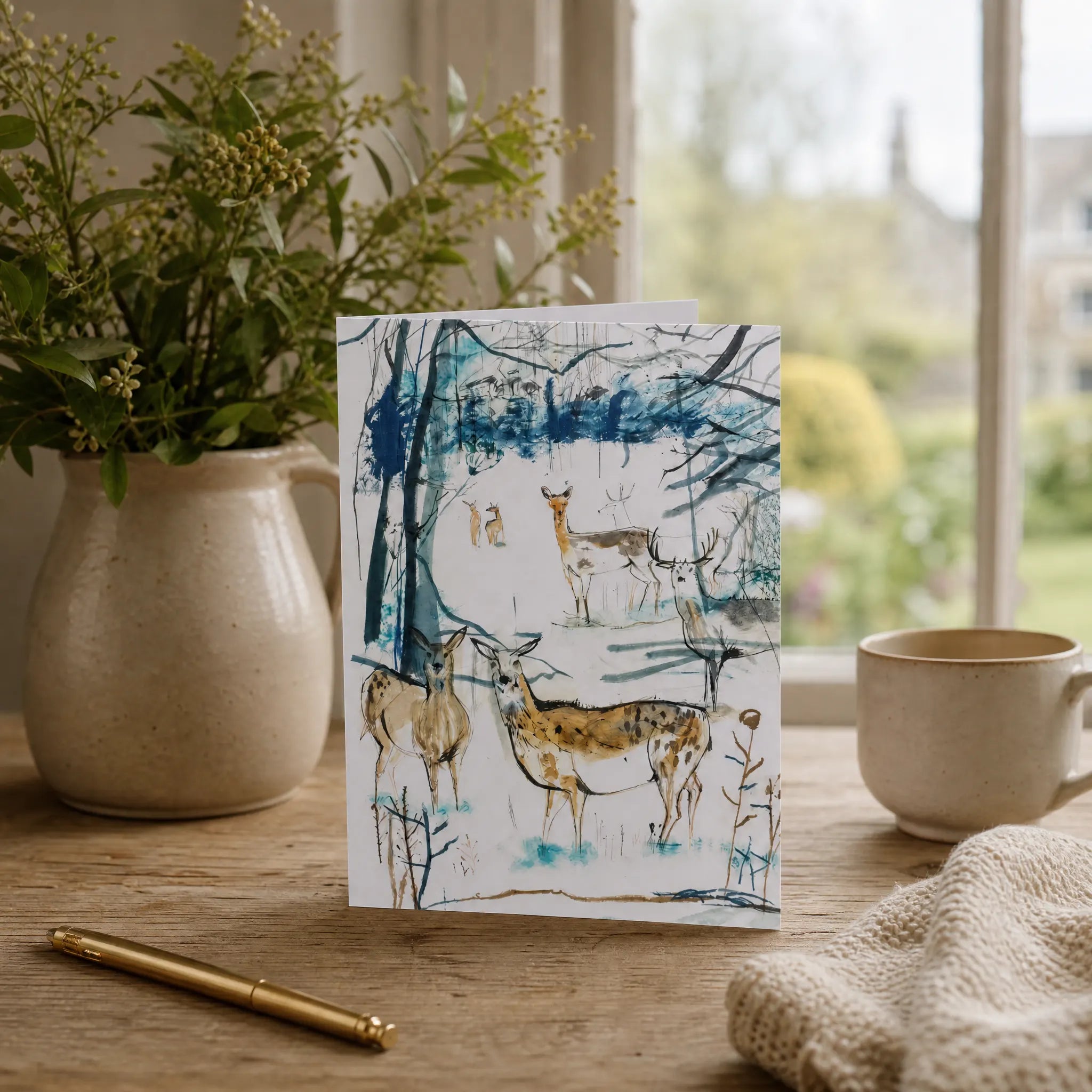 Sam Wilson The Herd Greetings Card