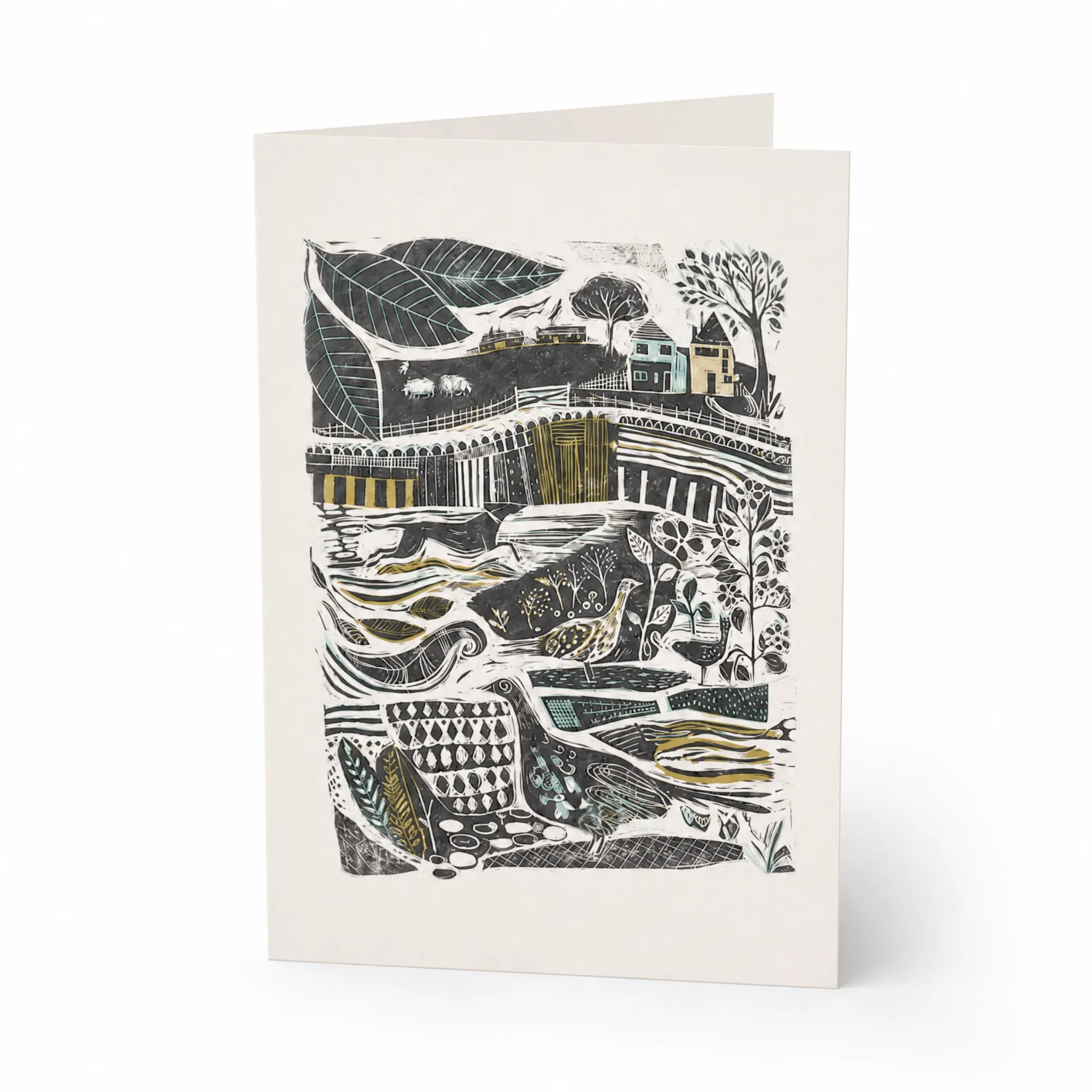 Sam Wilson Through The Fields Greetings Card
