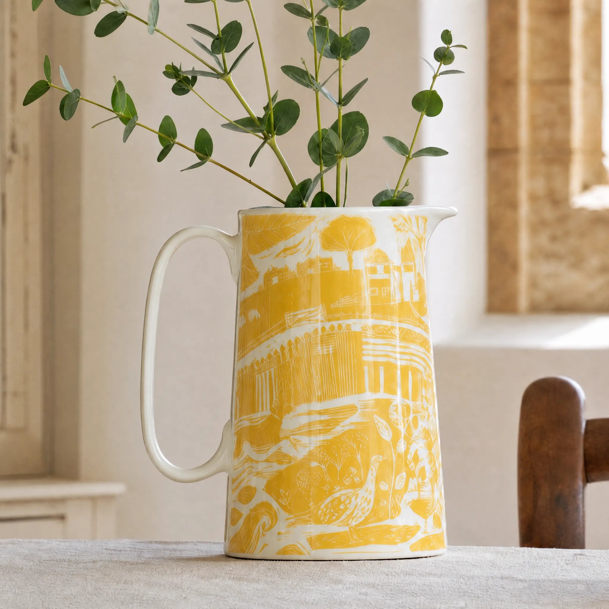 Sam Wilson Through The Fields Ochre Jug