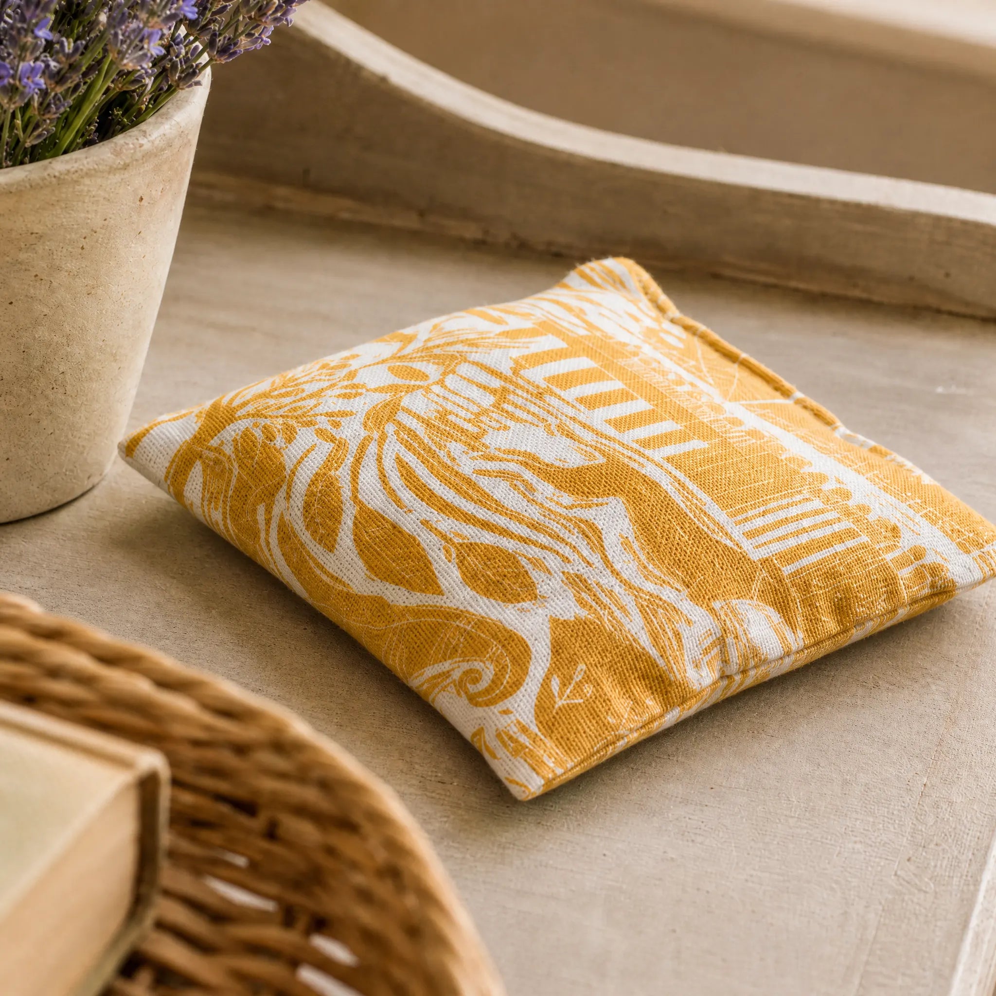 Sam Wilson Through The Fields Ochre Lavender Bag