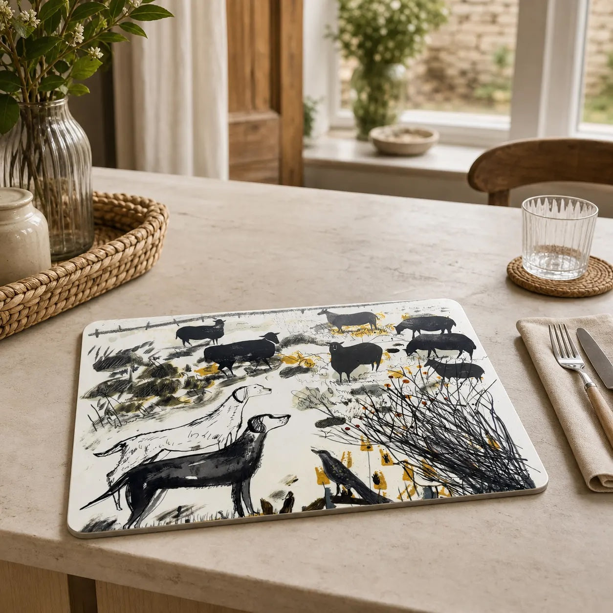 Sam Wilson Watching Sheep Placemat
