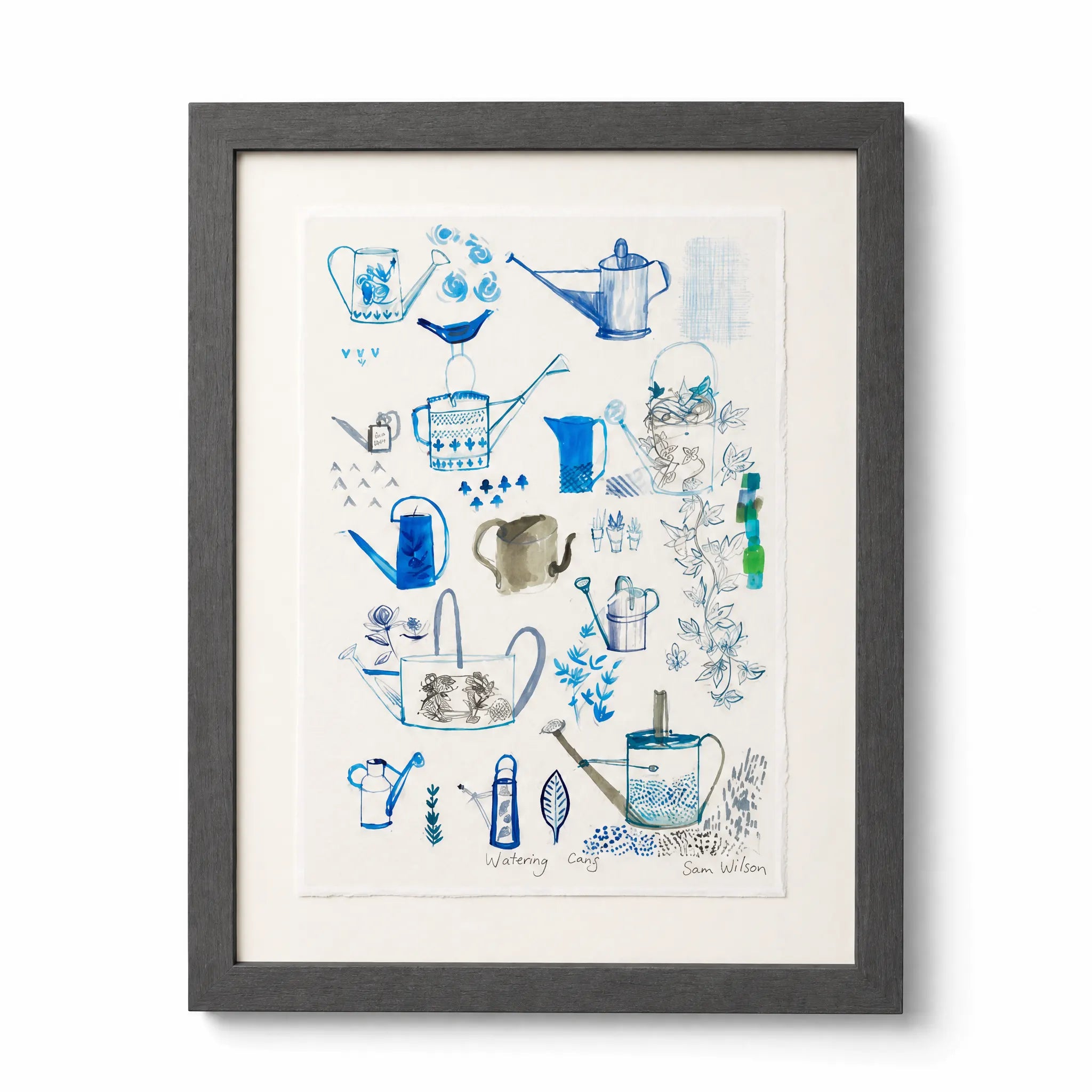 Sam Wilson Watering Cans Print