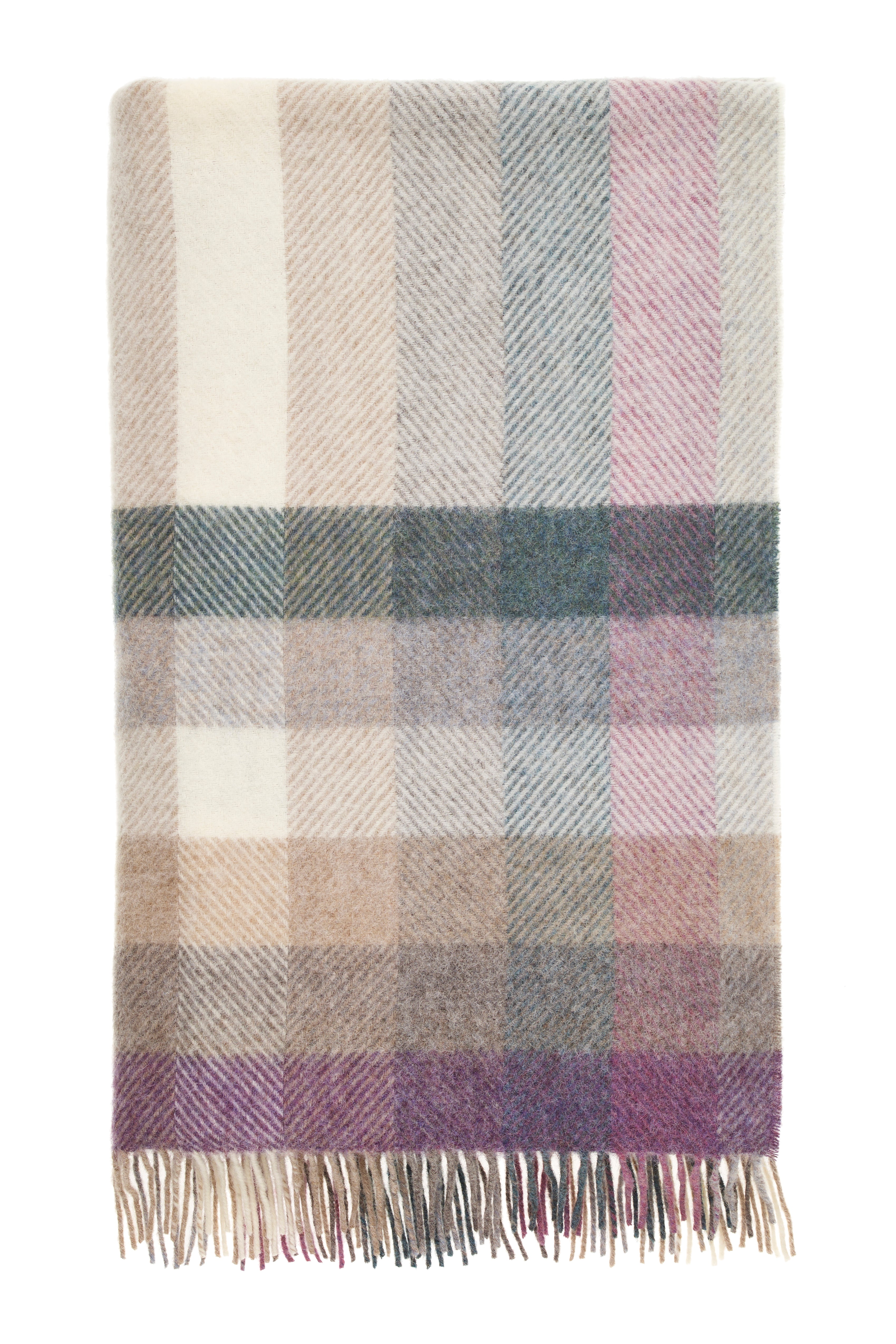 Woodale Lambswool Throw - Heather