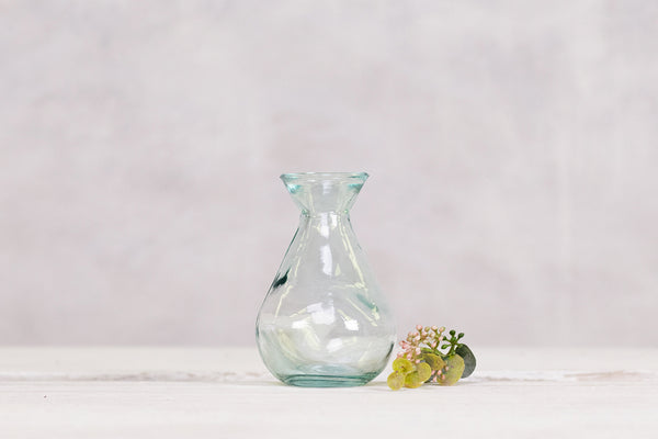 Recycled Glass Bud Vase - Natural