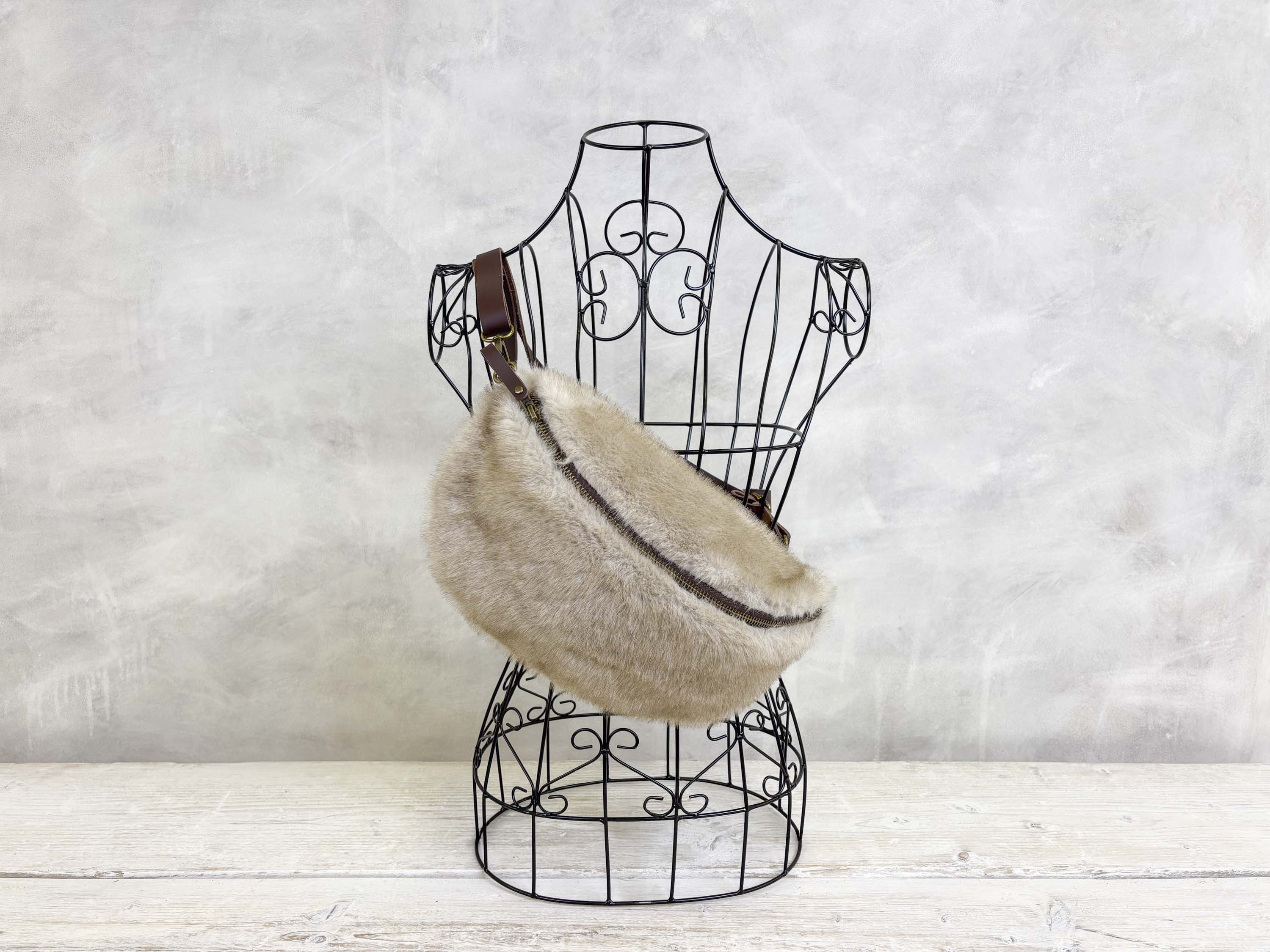 Faux Fur Sling Bag