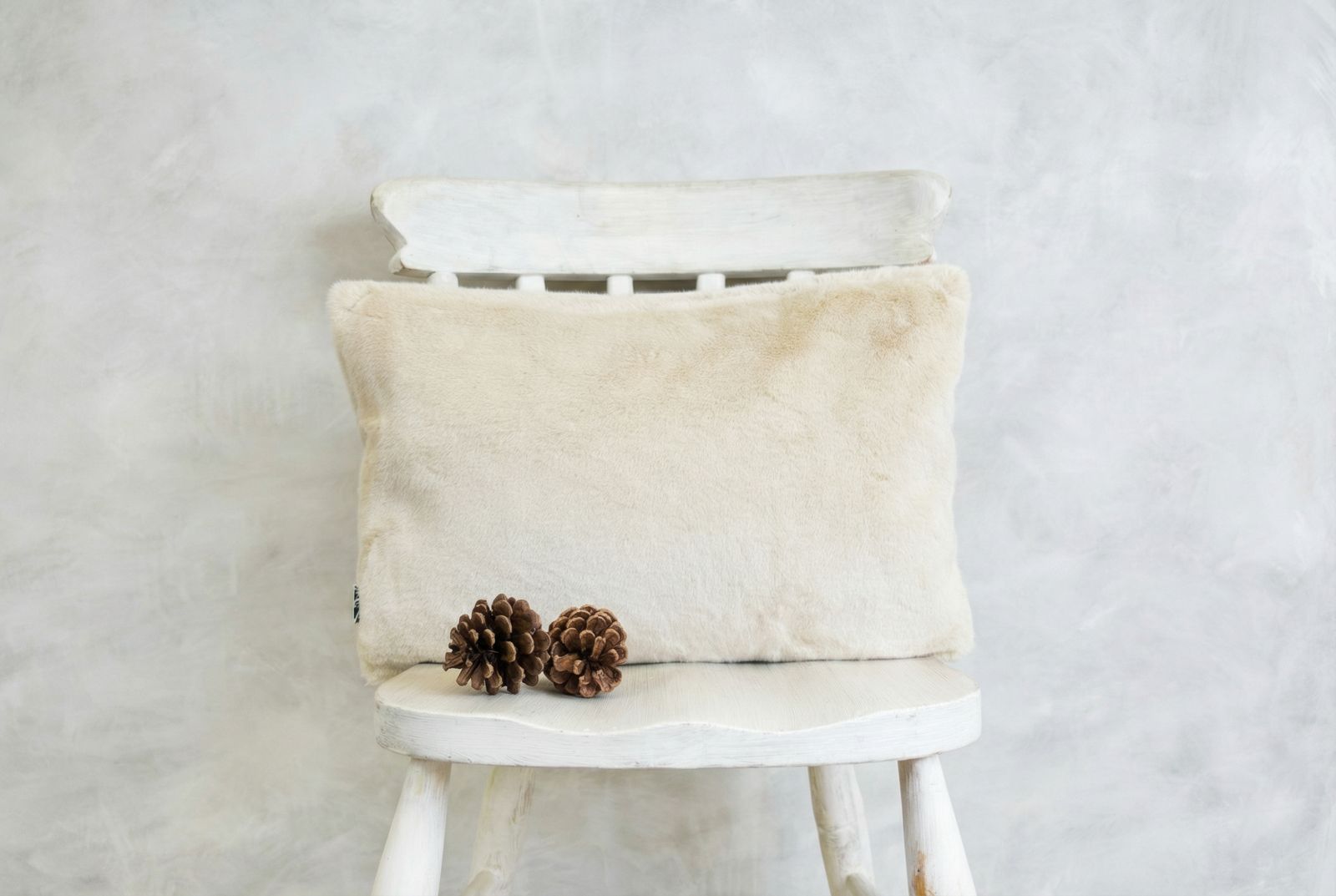 Soft Coat Oblong Fur Cushion