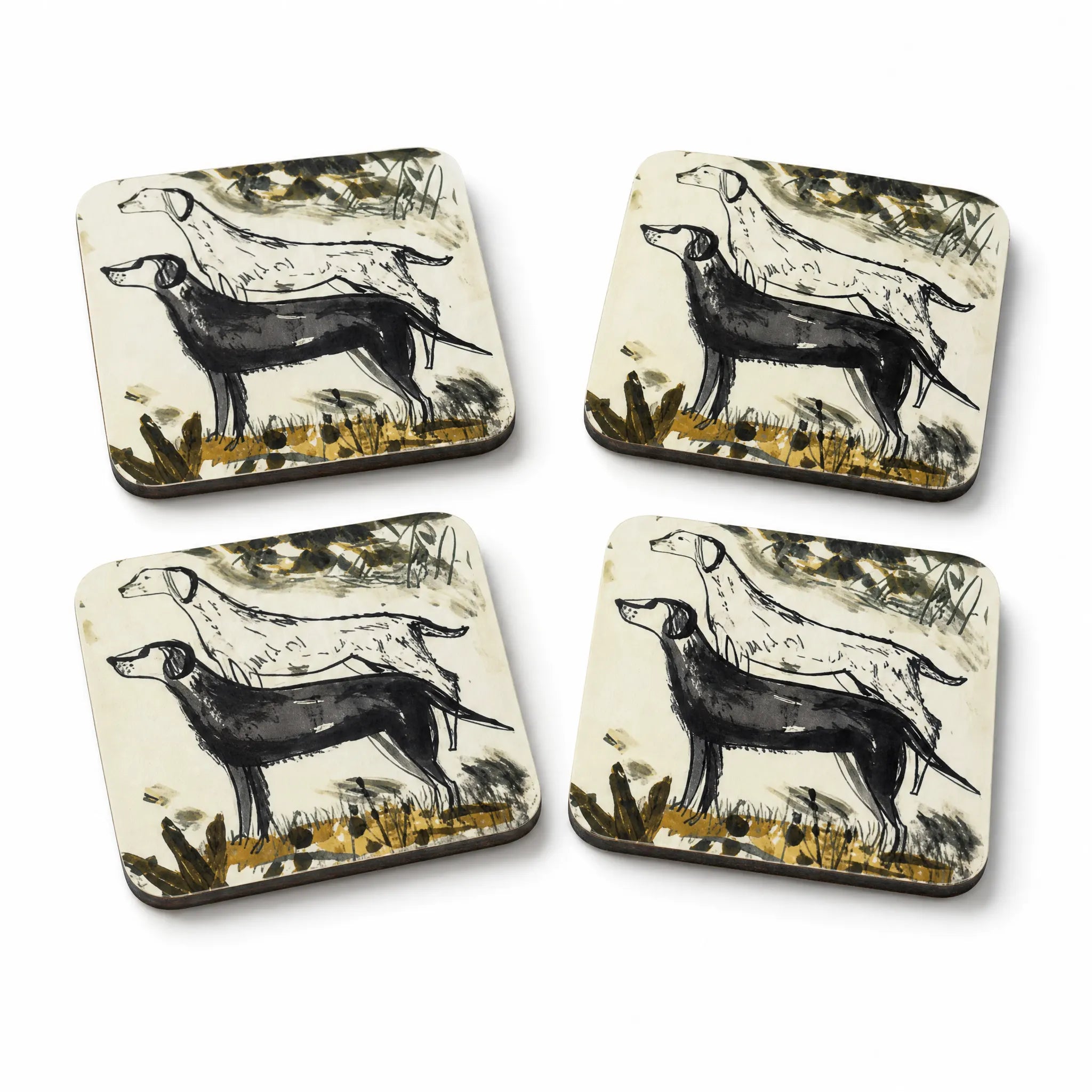 Sam Wilson Watching Sheep Coasters - Set of 4