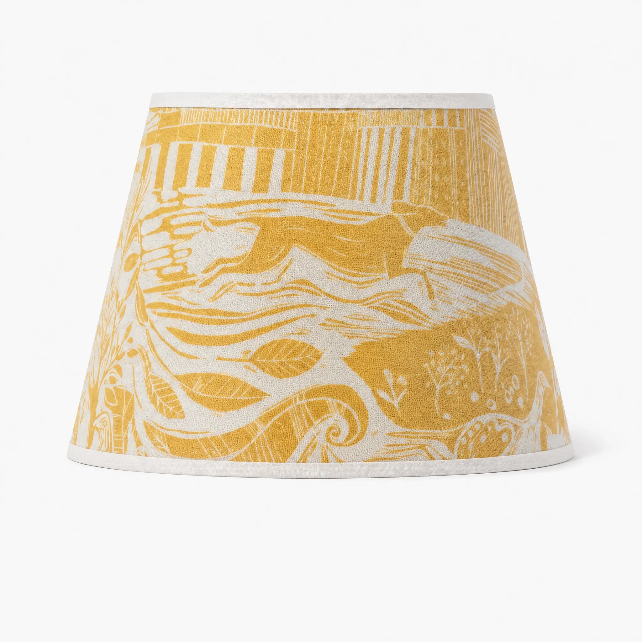 Through The Fields Ochre Lampshade