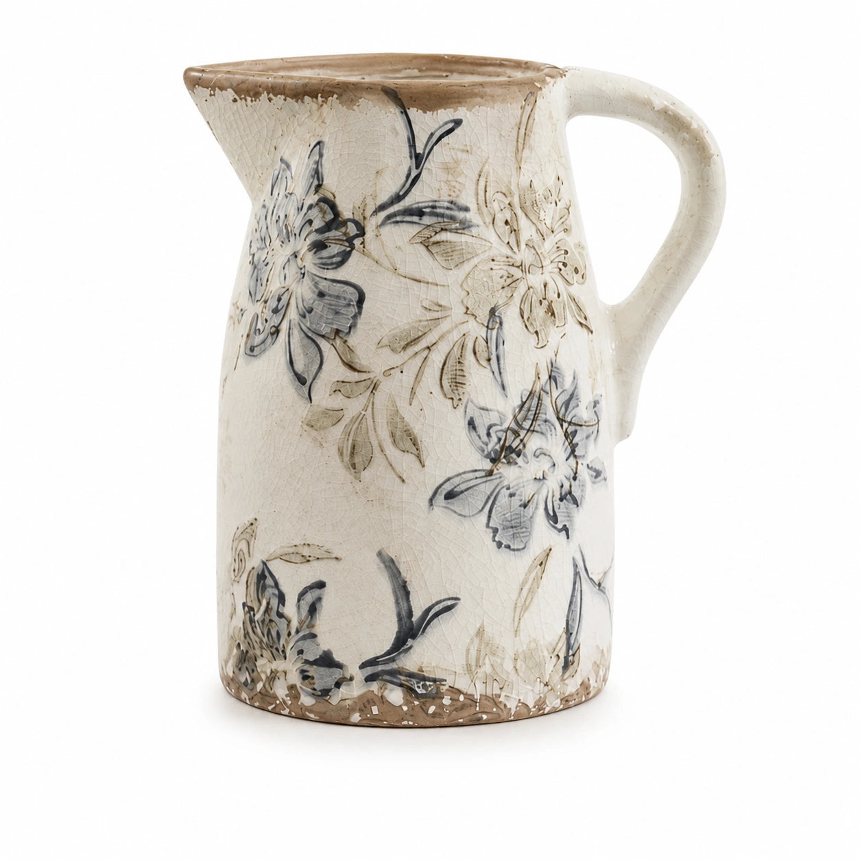 Rustic Floral Jug