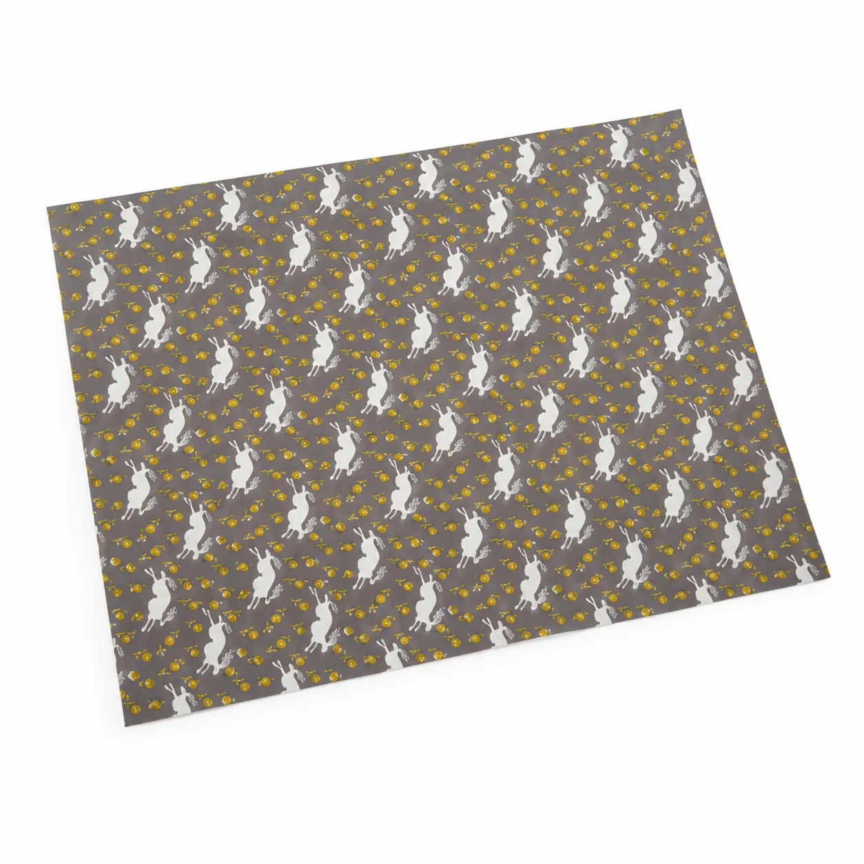 Sam Wilson Running Hare Grey Gift Wrap - Studio