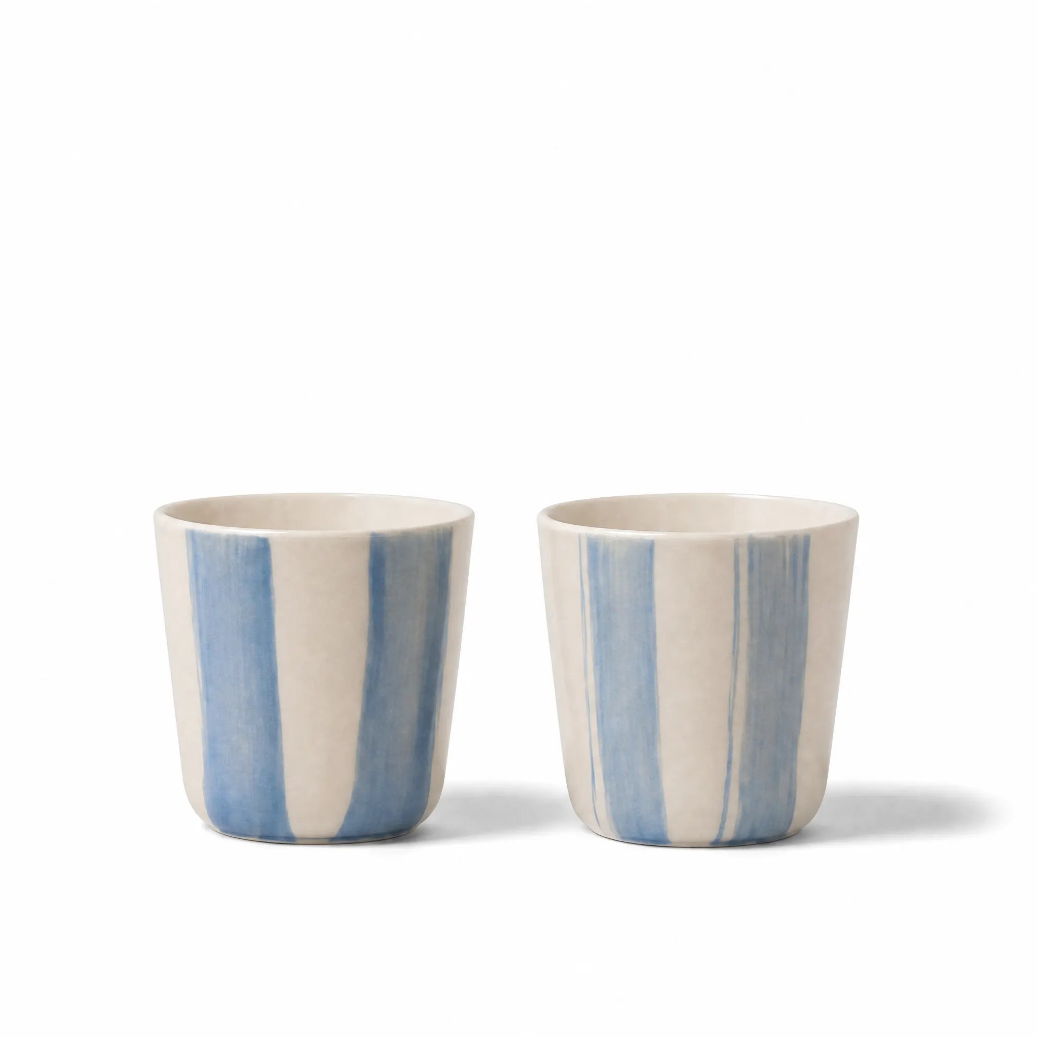 Brushed Light Blue Small Beaker - Set of 2