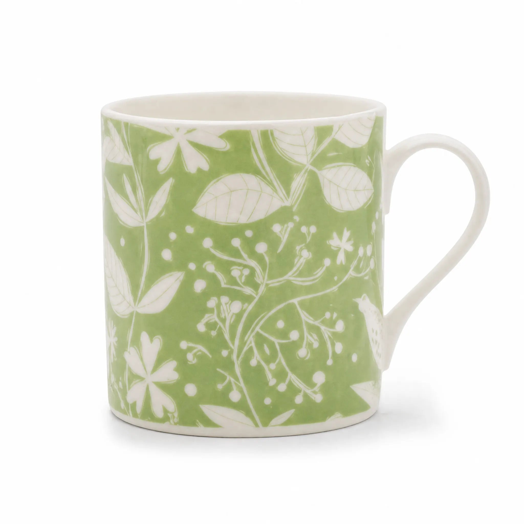 Sam Wilson Green Hedgerow Pattern Mug