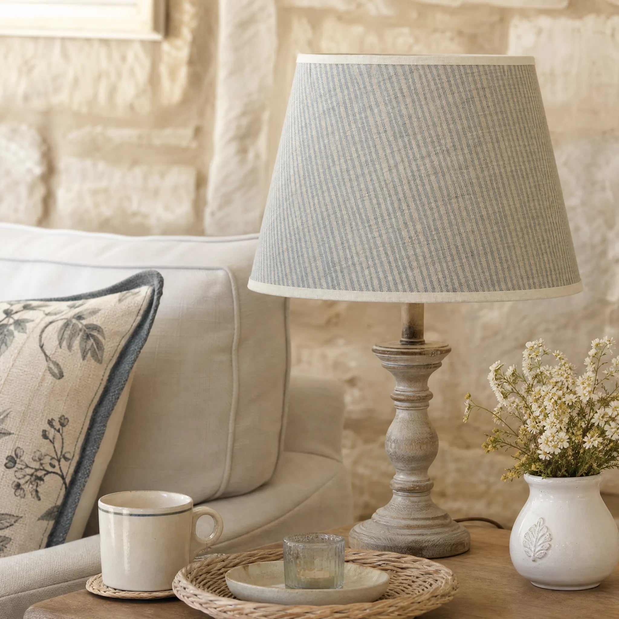 Blue Stripe - lampshade