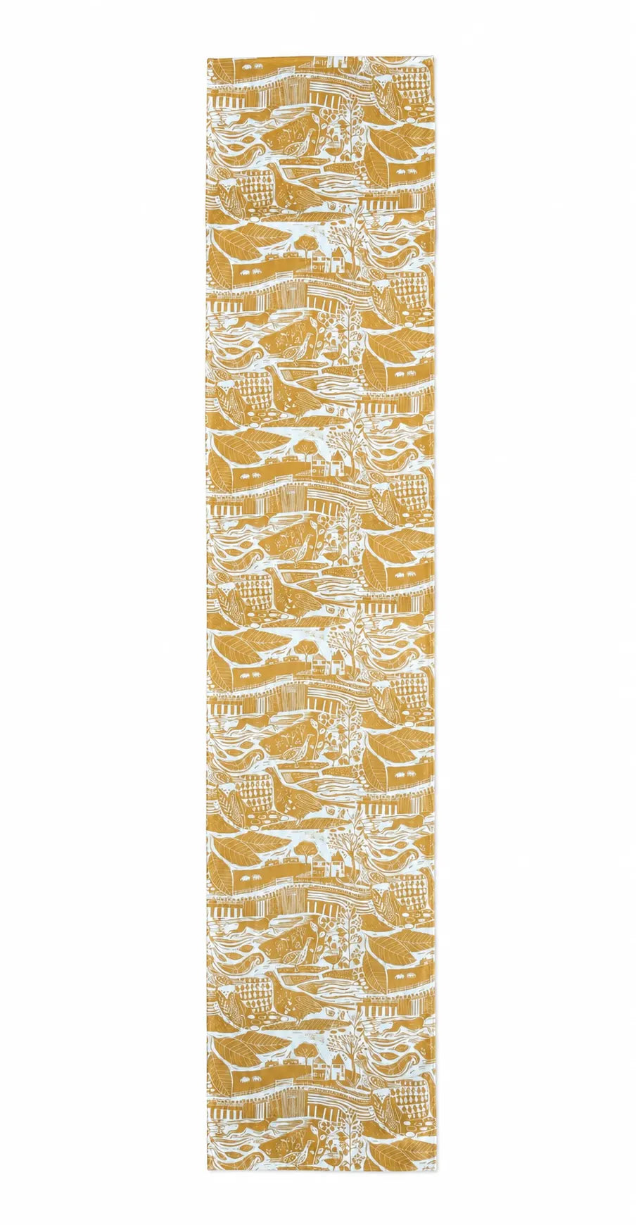 Through the Fields Ochre Table Runner - Studio