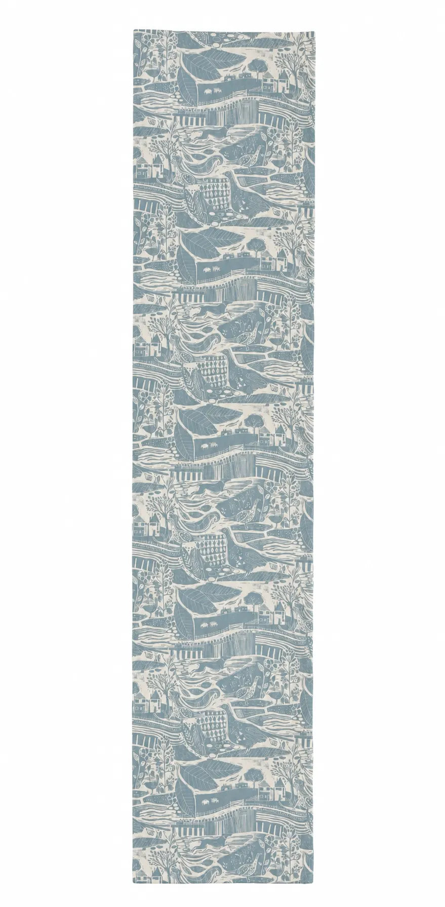 Sam Wilson Through the Fields Duck Egg Blue Table Runner - Studio