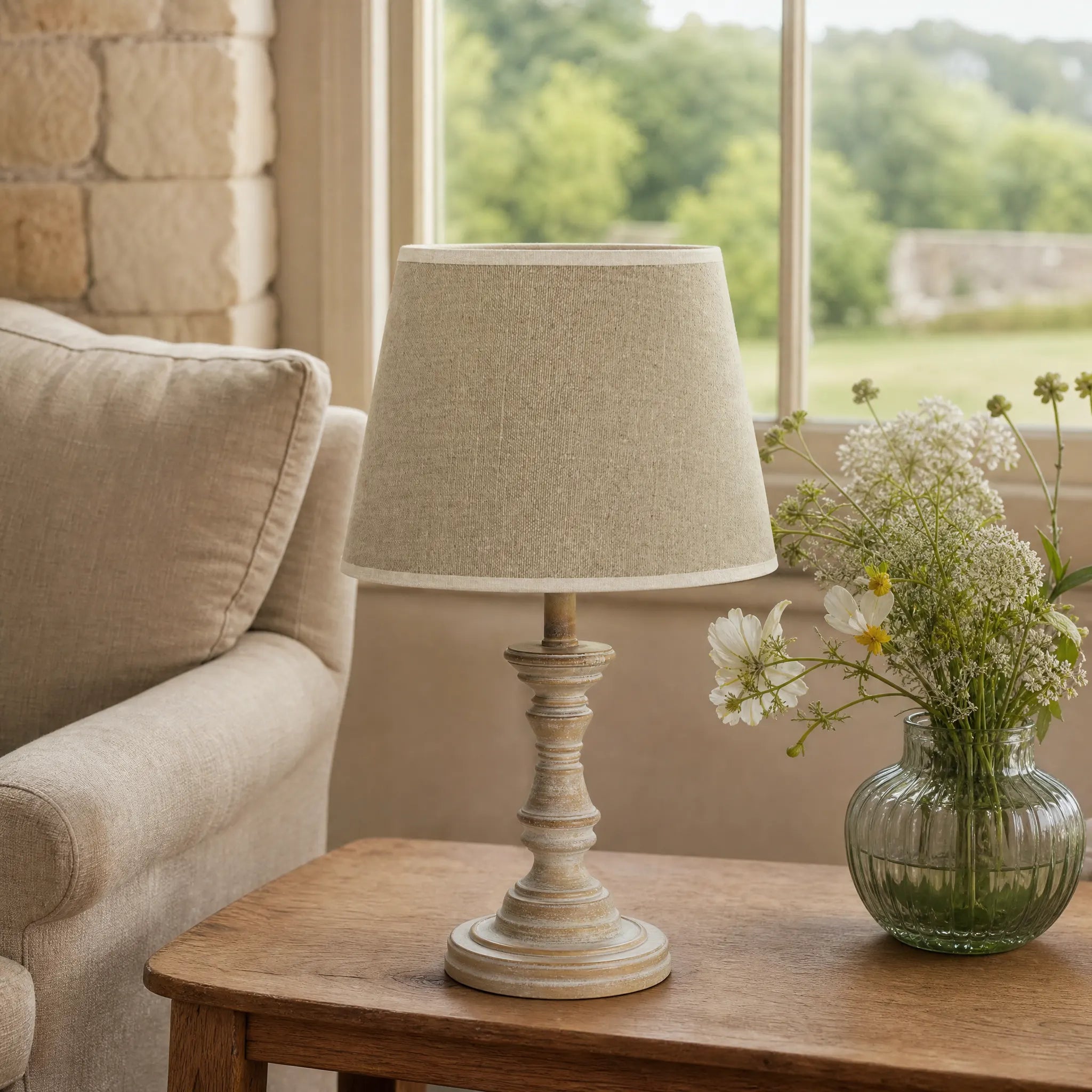 Natural Linen Lampshade