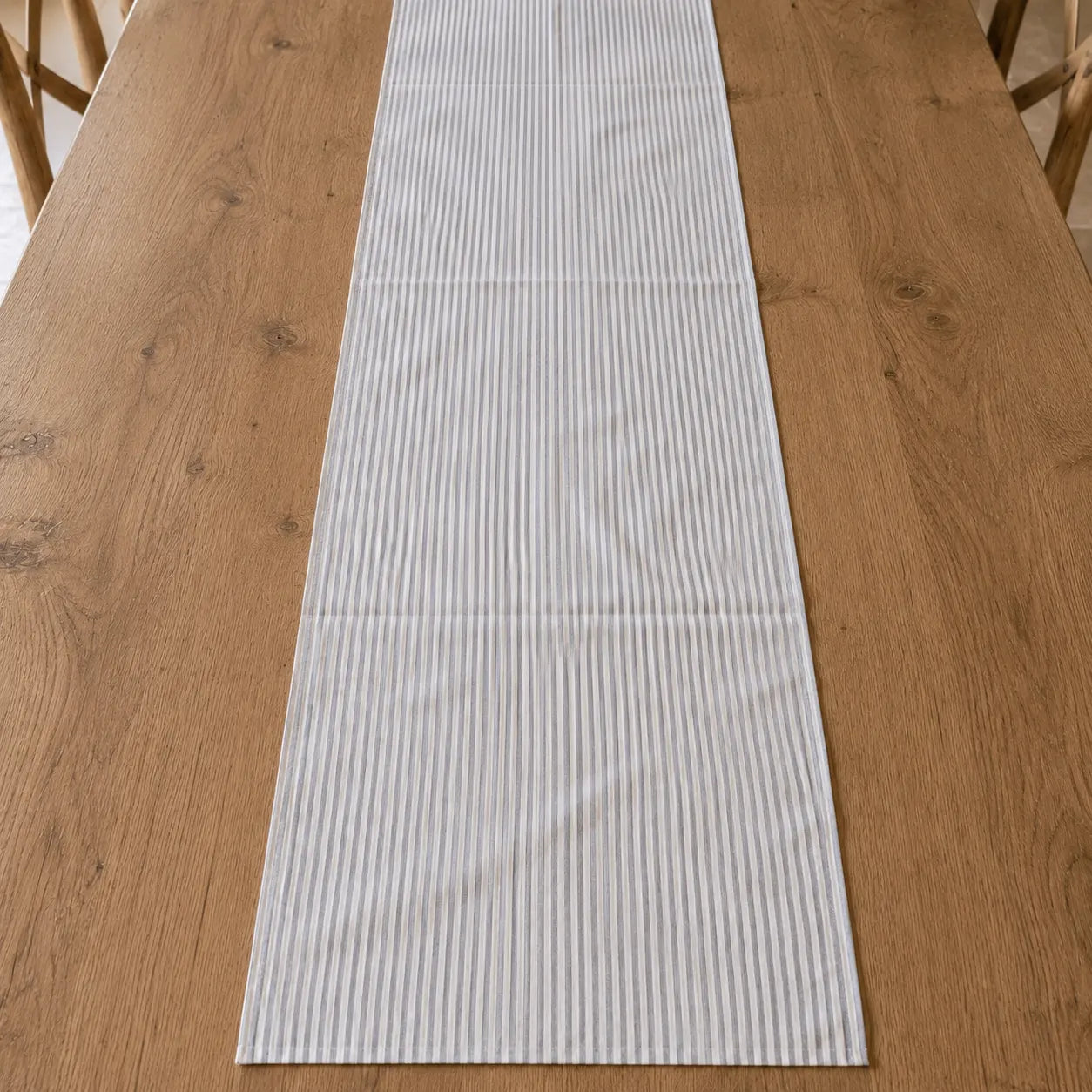 Sam Wilson Pink Stripe Table Runner - Zoomed