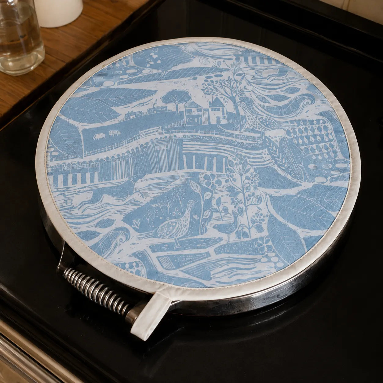 Sam Wilson Through The Fields Duck Egg Blue AGA Cover - Zoomed