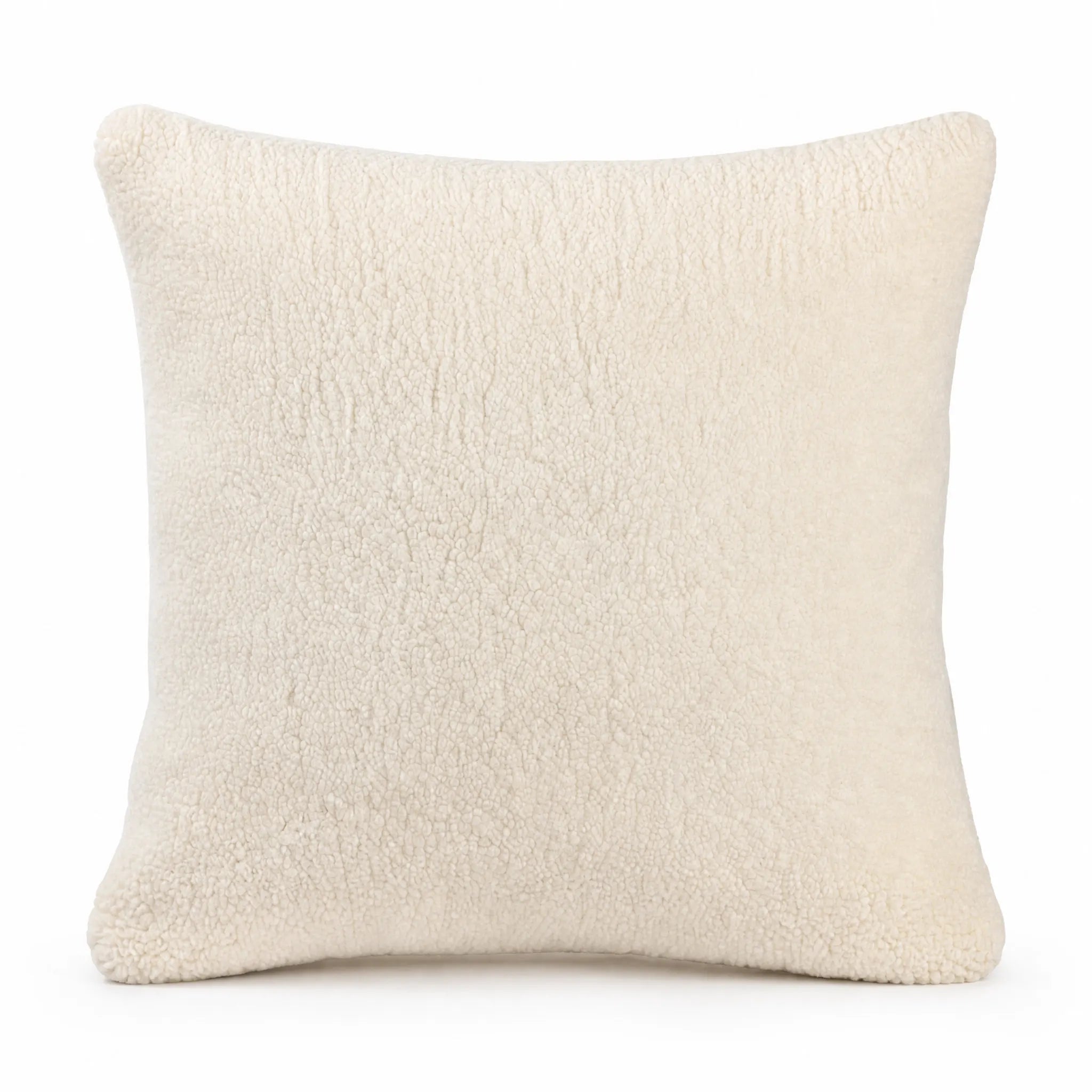 Sherpa Square Cushion - Bone