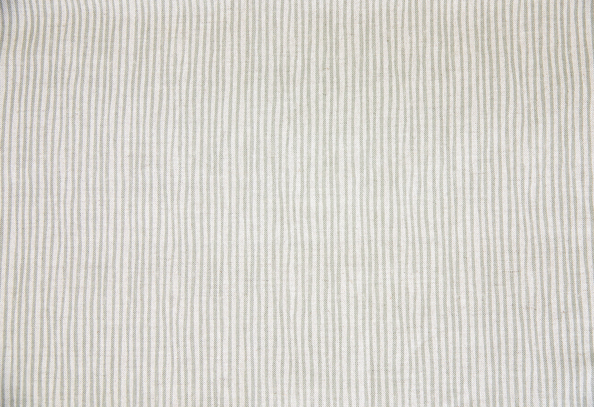 Sam Wilson Sage Green Stripe Linen Fabric