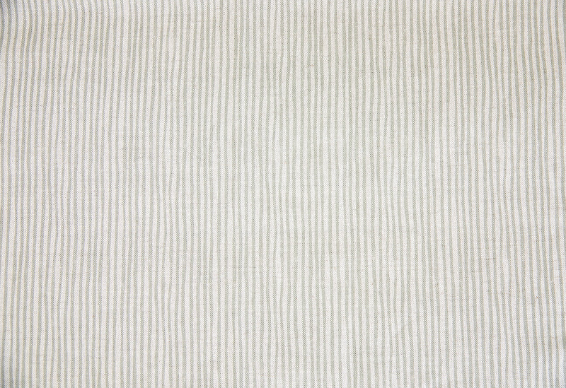 Sam Wilson Sage Green Stripe Linen Fabric