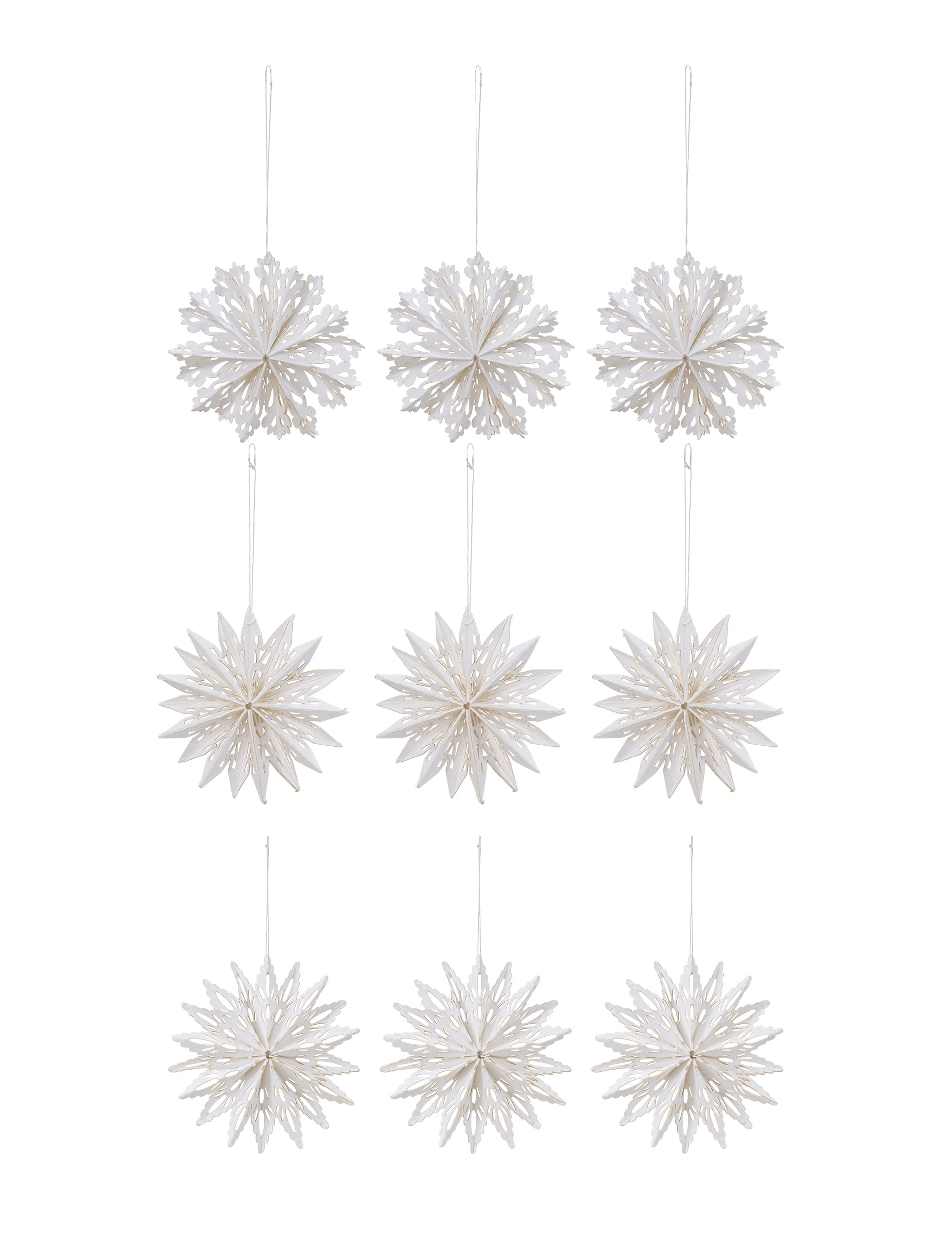 Maddox Cutout Stars - set of 9 Warm White