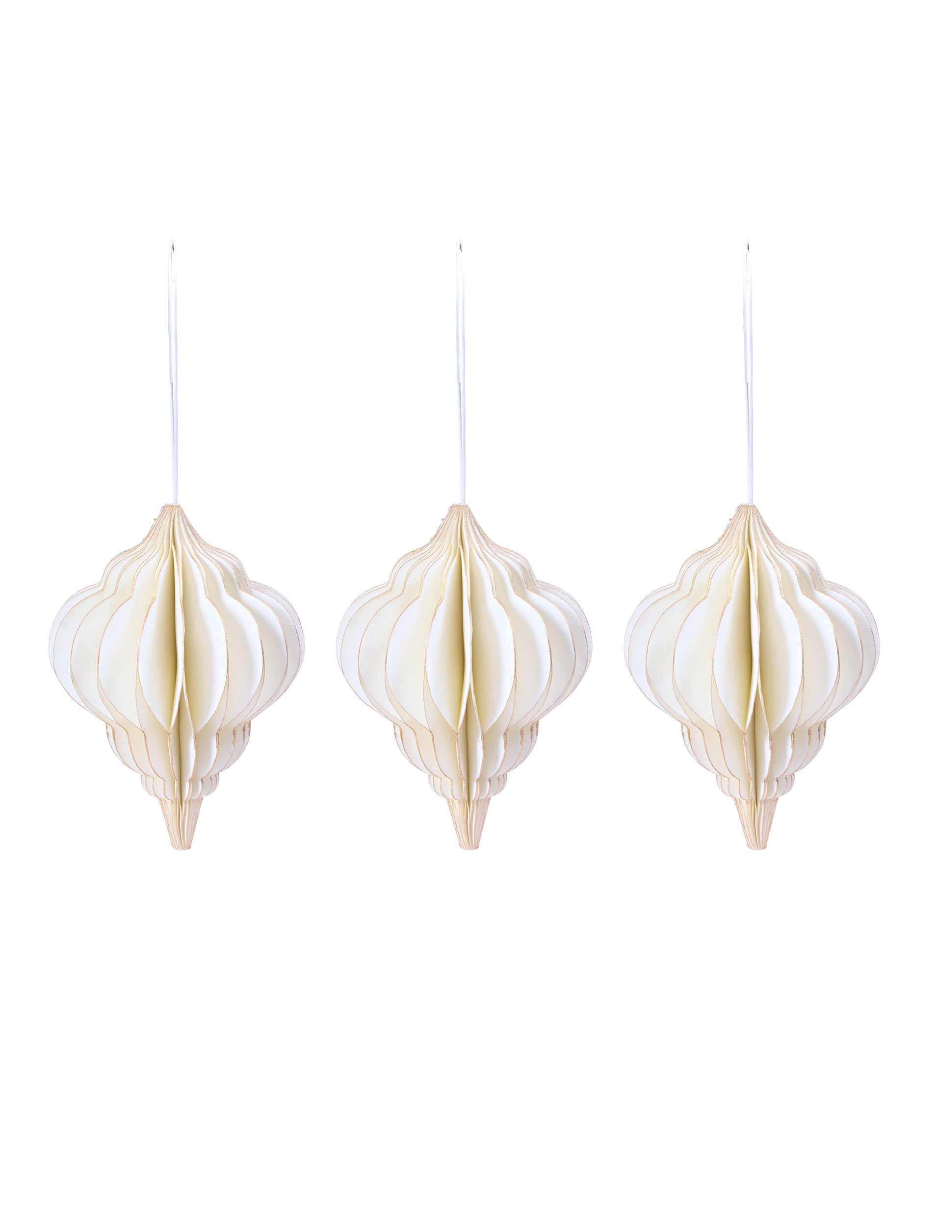 Maddox Teardrop Bauble - set of 3 Warm White