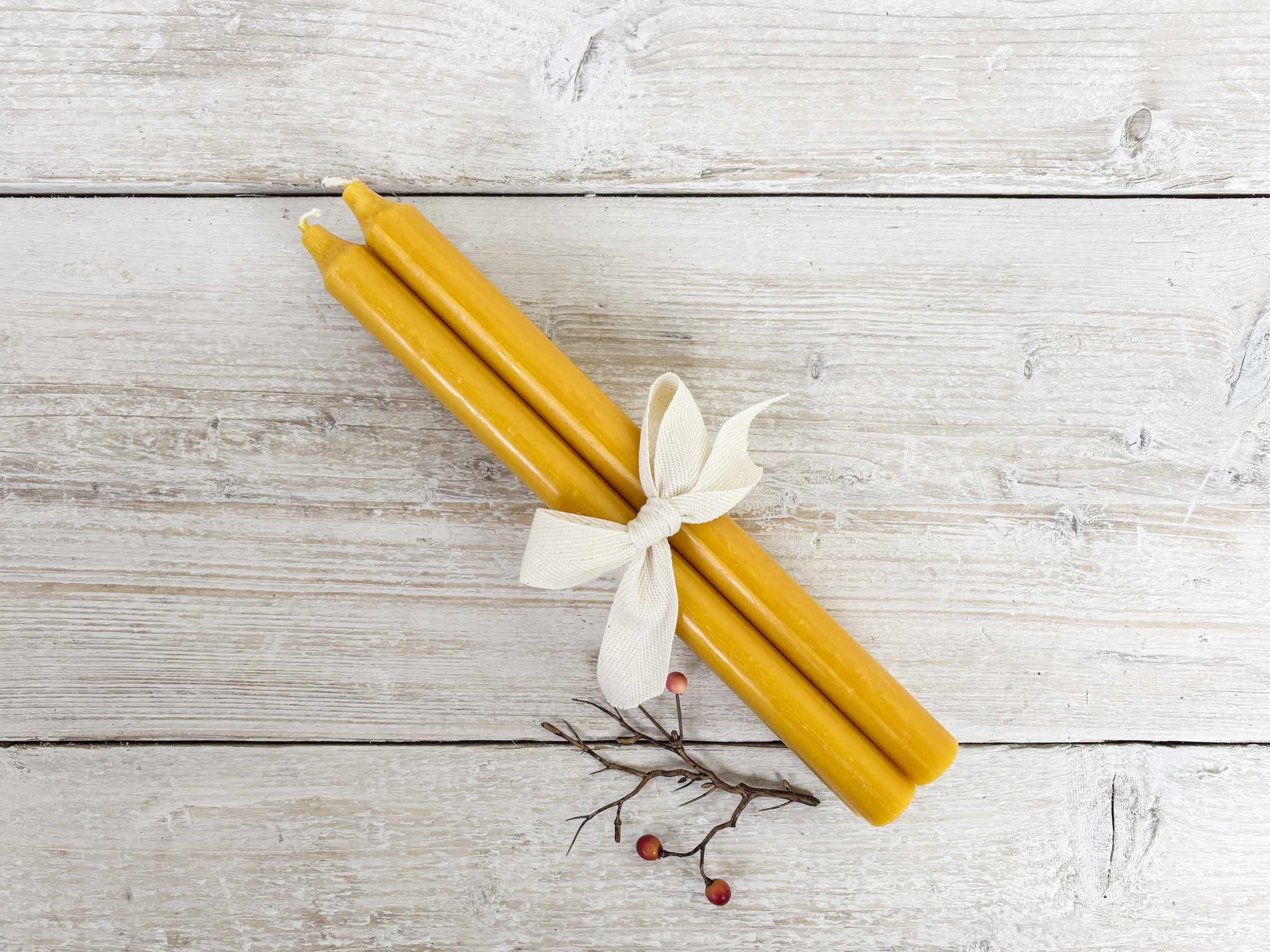 Rustic Dinner Candle Bundle - Mustard