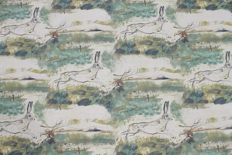 Sam Wilson Heathland Linen Fabric On Natural