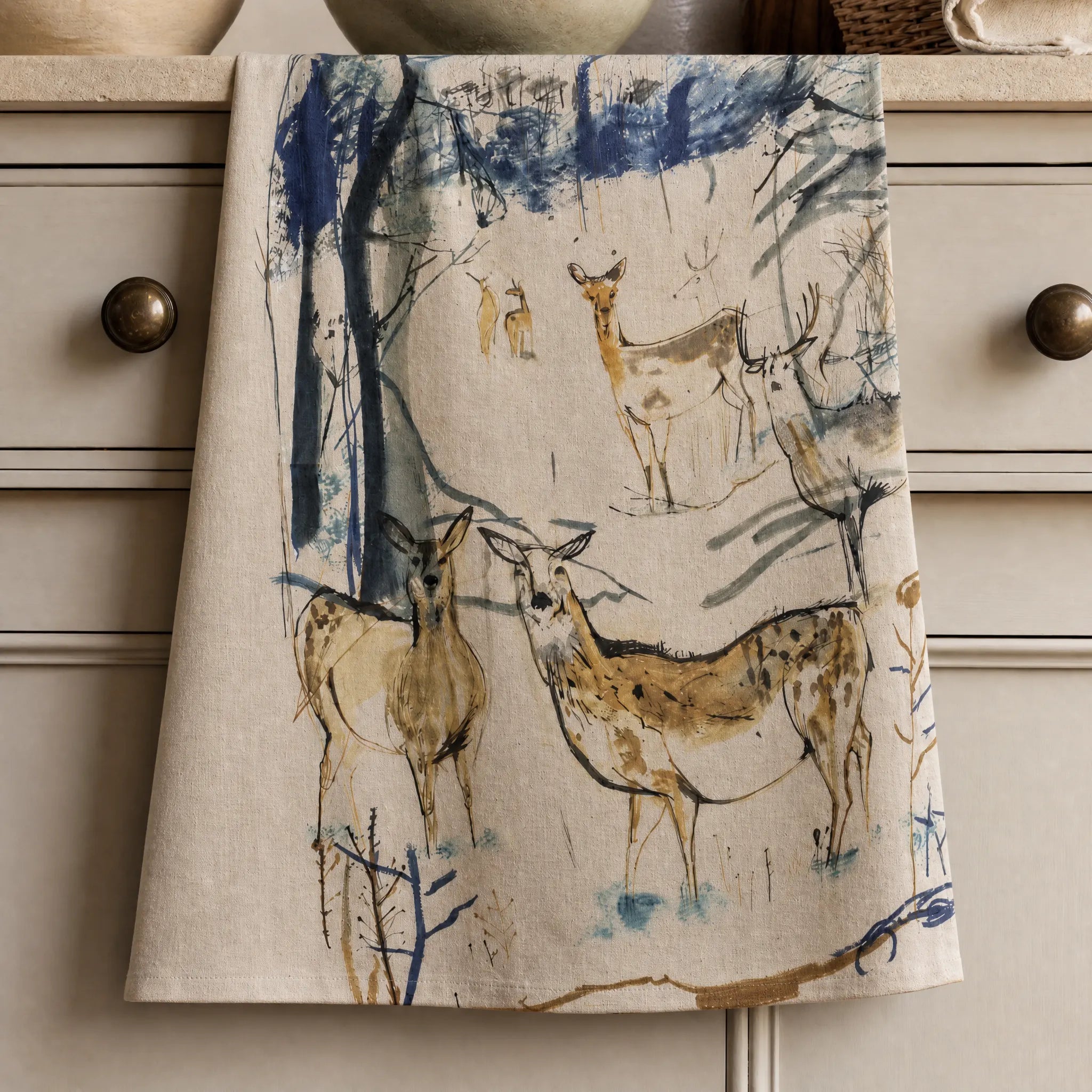 Sam Wilson The Herd Tea Towel