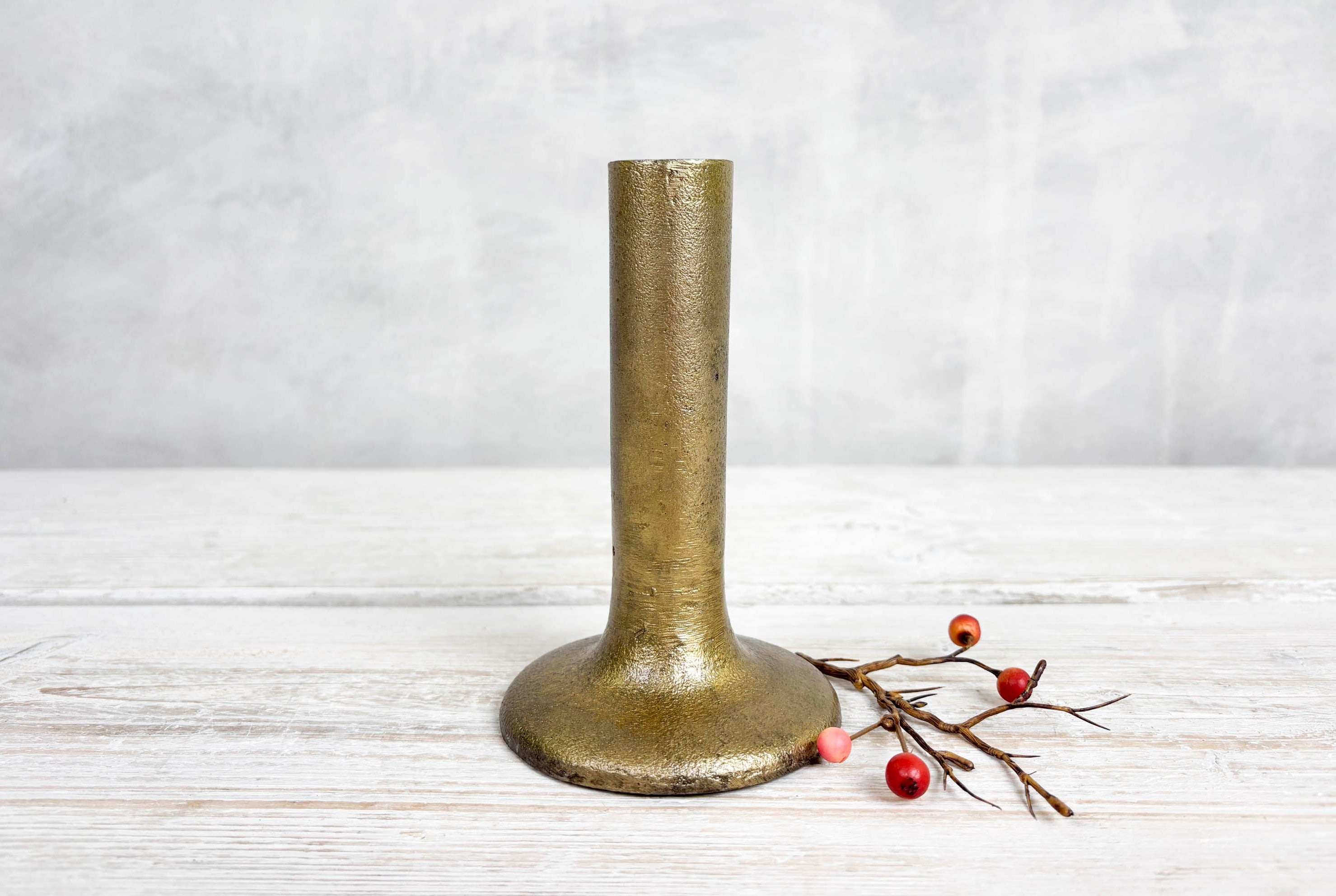 Brass Dinner Candle Holder - Large