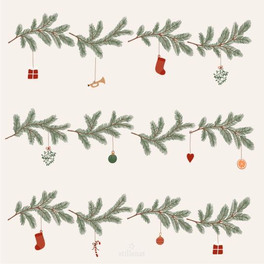 Napkin Christmas Garlands