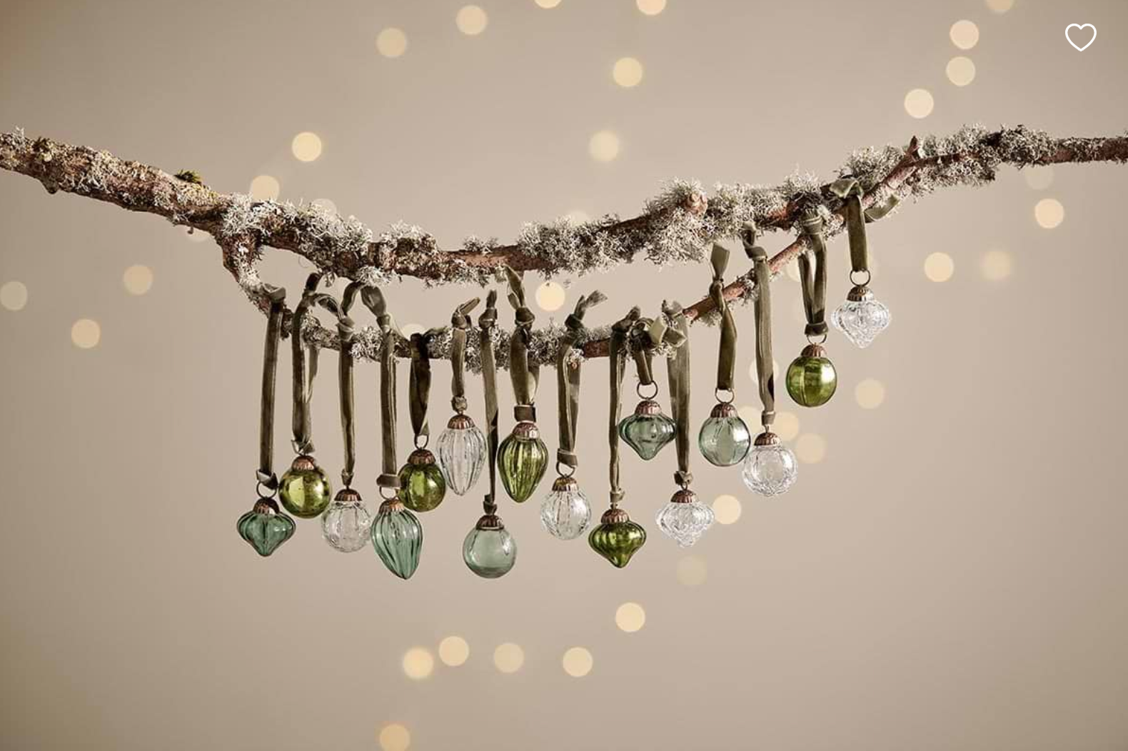 Adisa bauble green & clear - Pack of 16