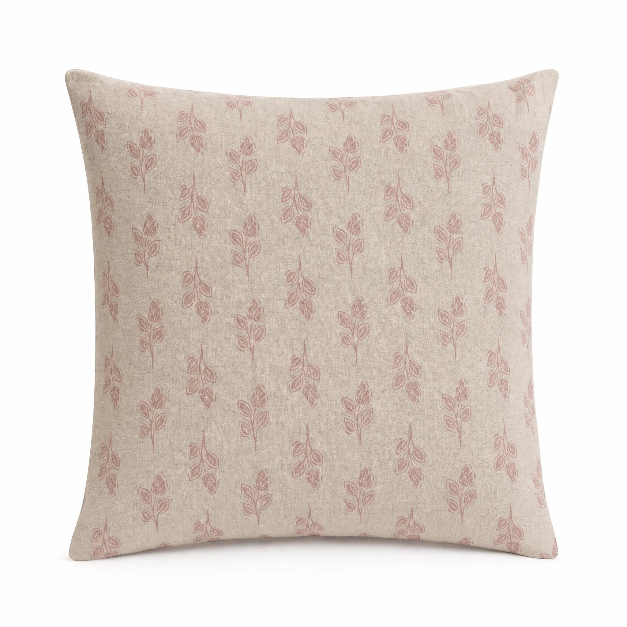 Sam Wilson Pink Flora Square Linen Cushion