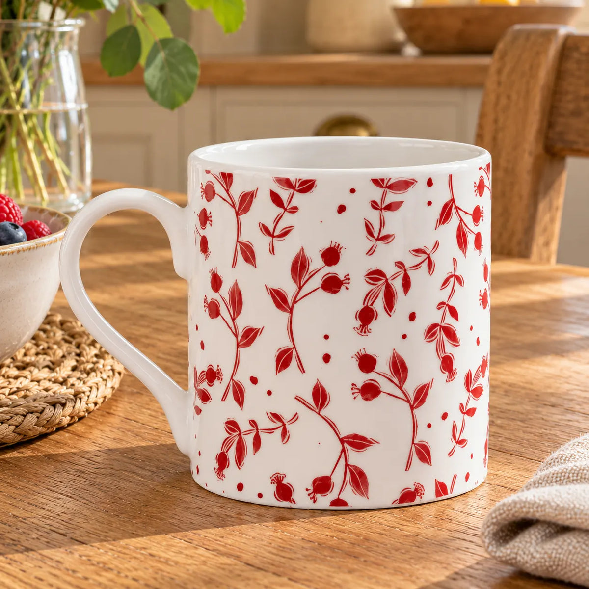 Rosehip White Mug