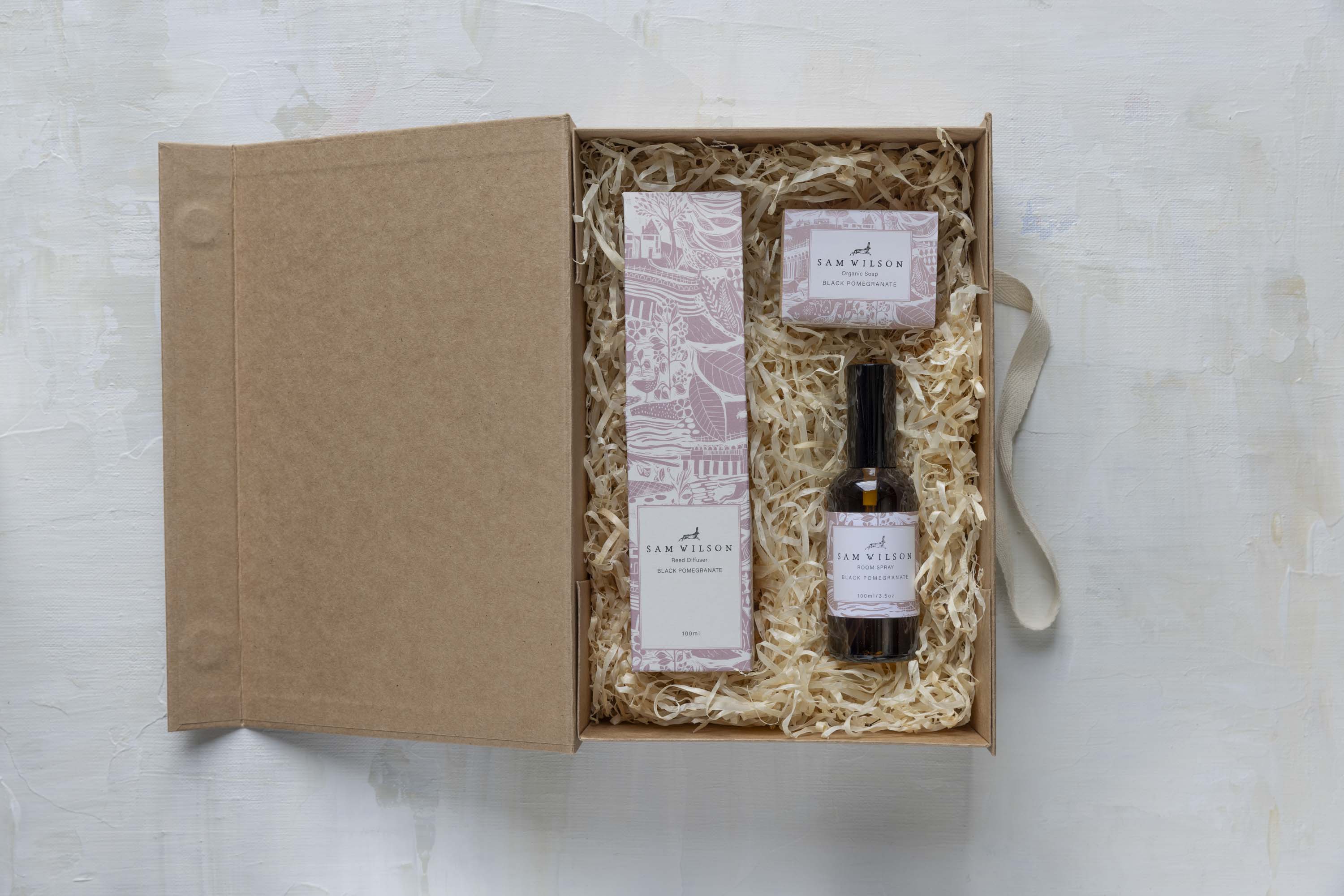 Sam Wilson Black Pomegranate Diffuser, Soap and Room Spray Gift Set