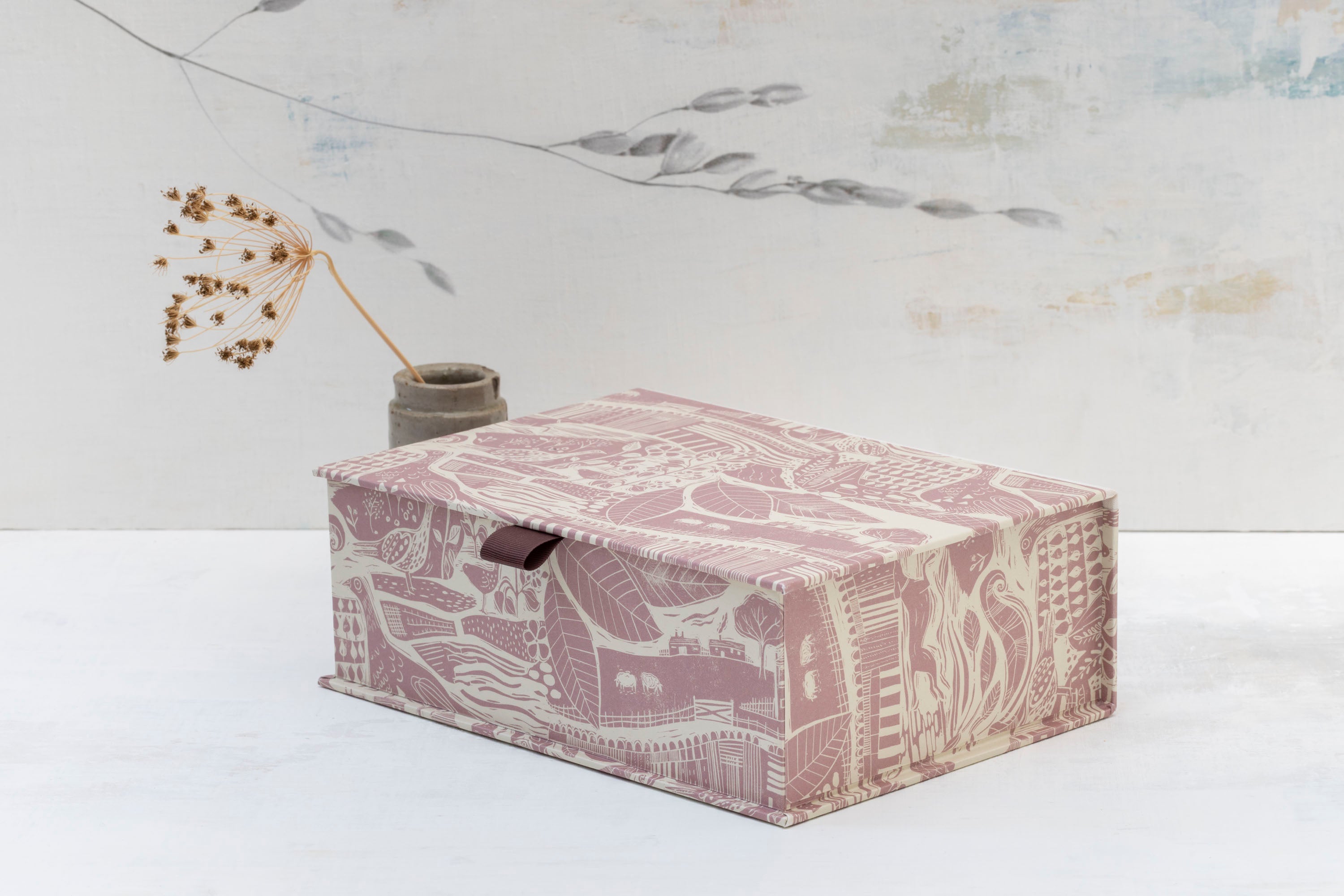 Sam Wilson Pink Through The Fields A5 Deep Keepsake Box