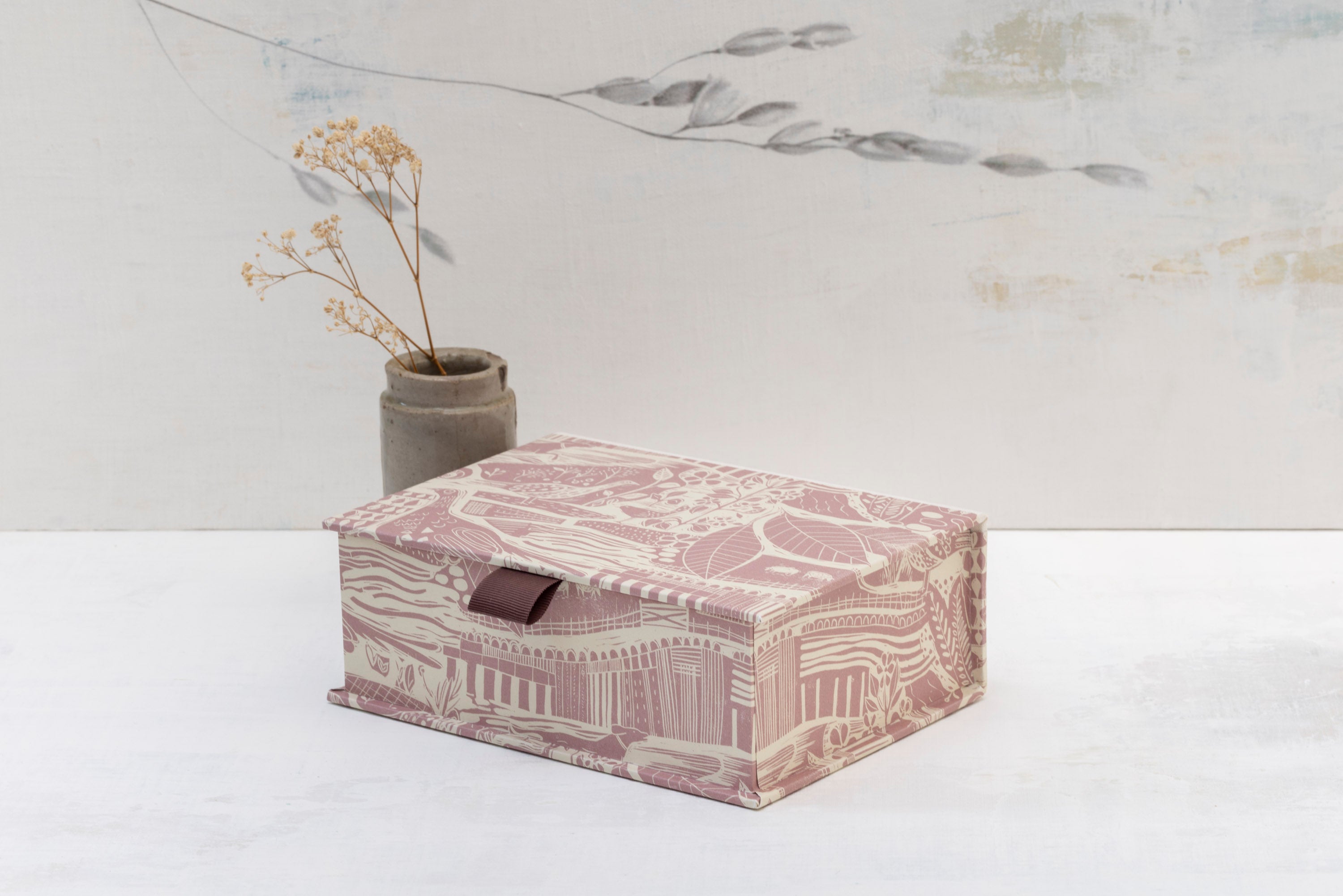 Sam Wilson Pink Through The Fields A6 Deep Keepsake Box