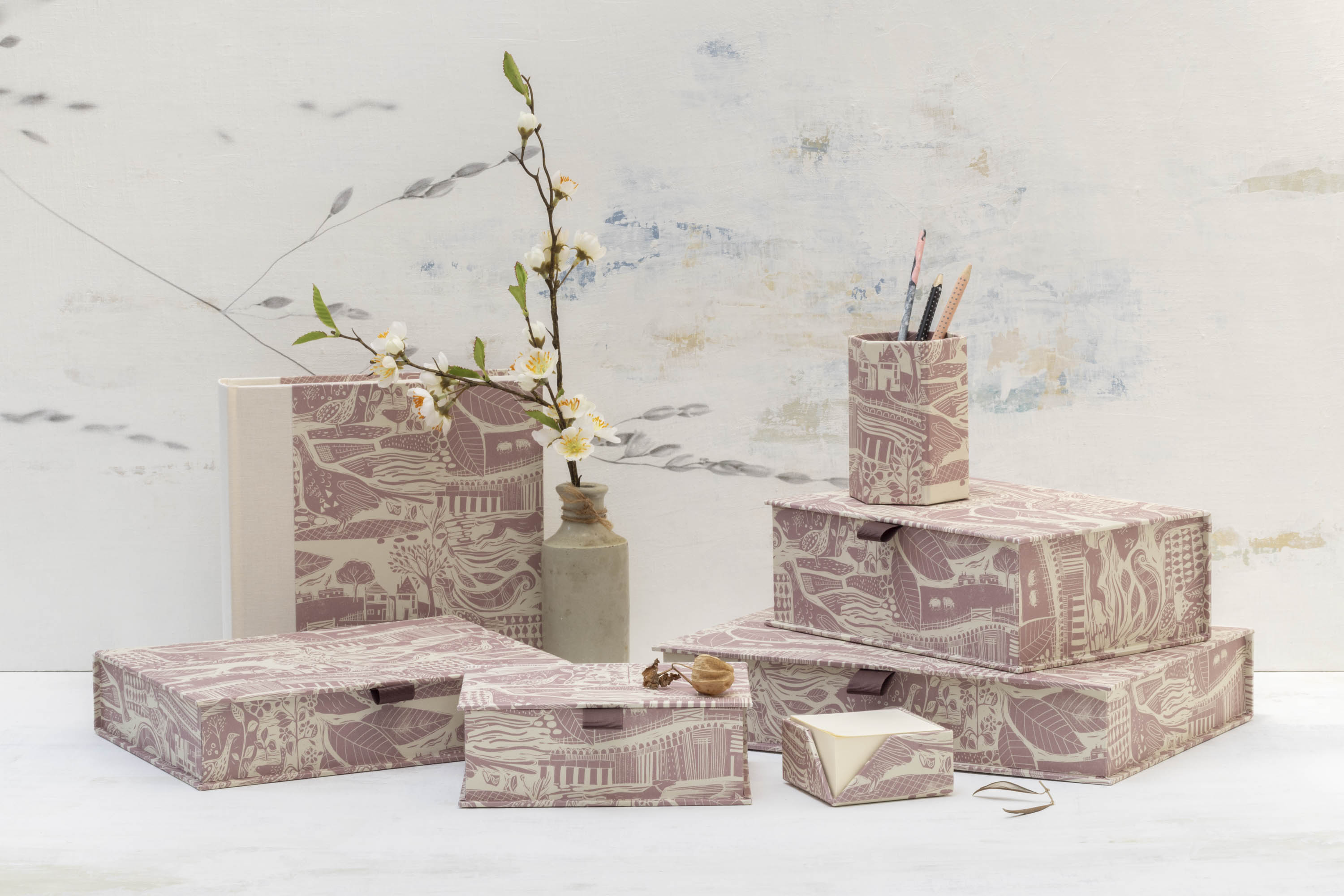 Sam Wilson Pink Through The Fields Memo Block