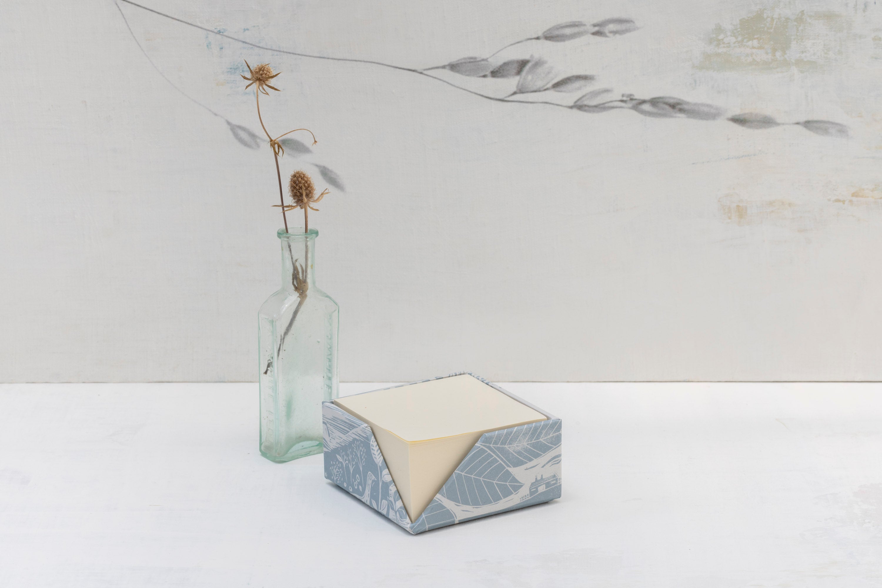Sam Wilson Through The Fields Duck Egg Blue Memo Block
