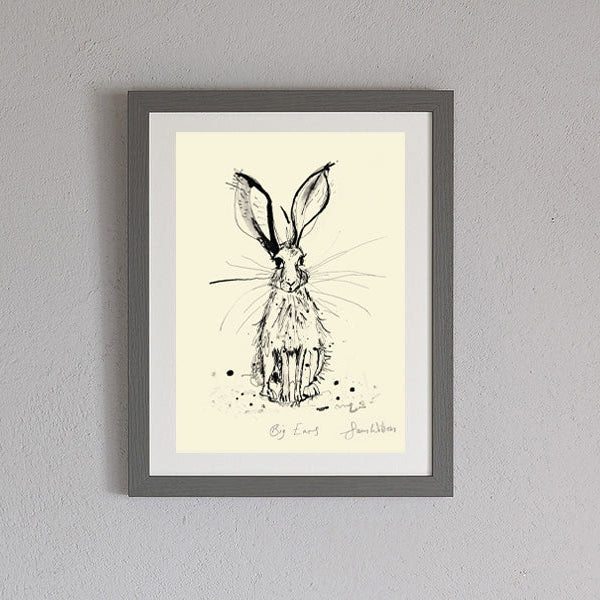 Framed Sam Wilson Big Ears Print