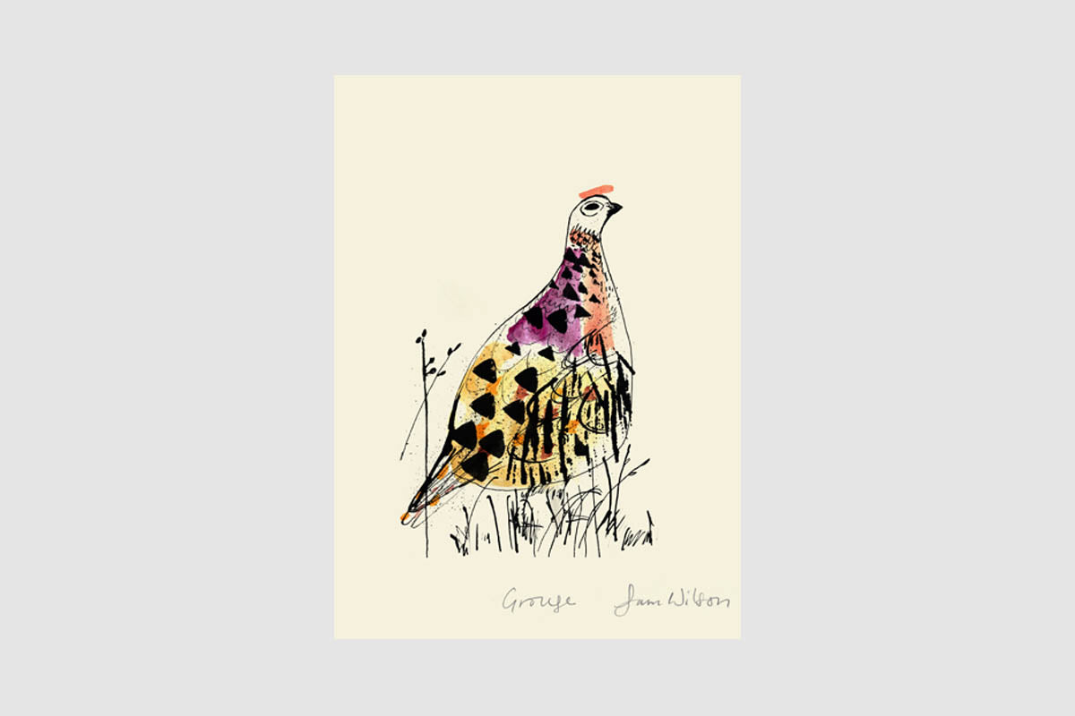 Framed Sam Wilson Grouse Print