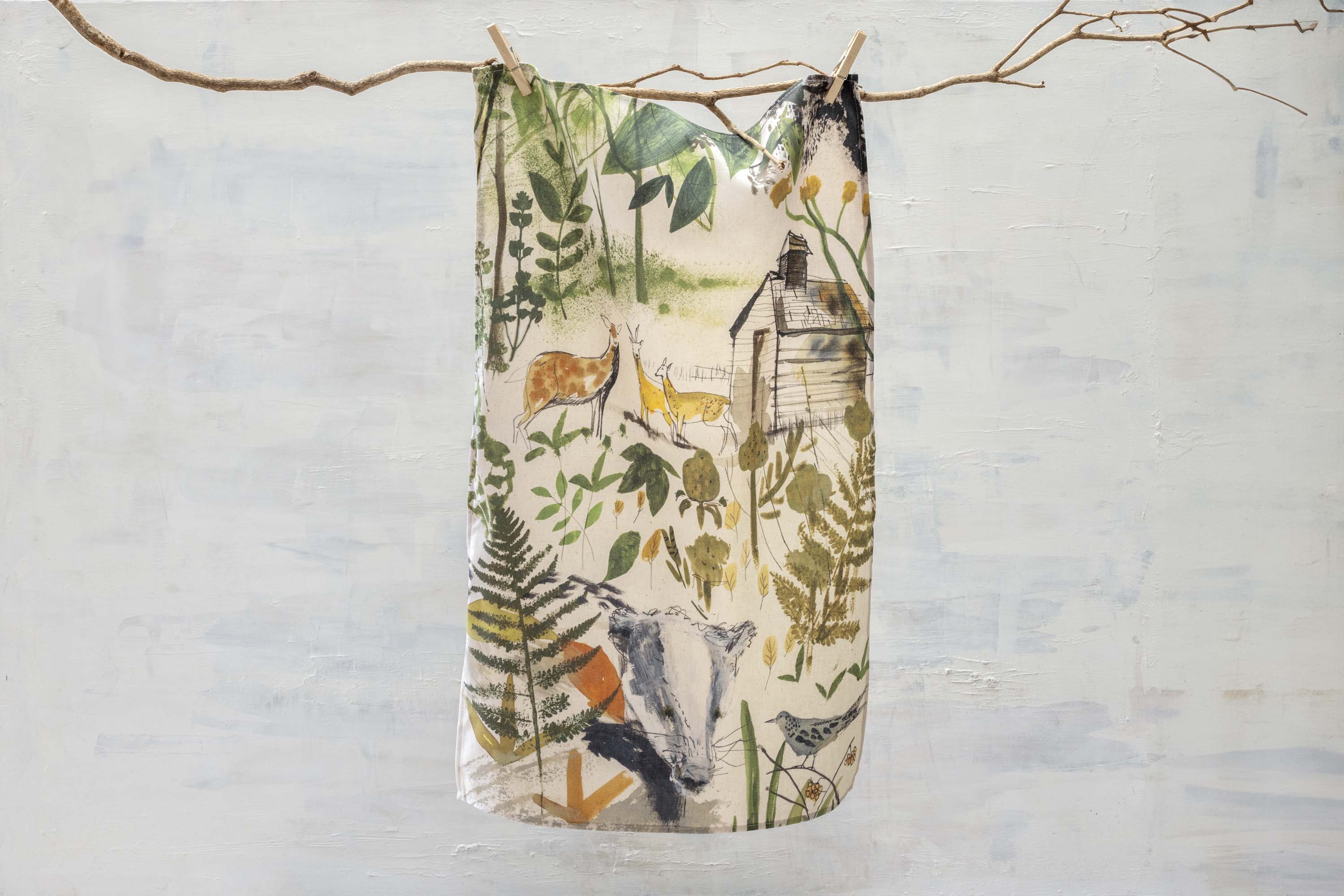 Sam Wilson In The Woods Tea Towel