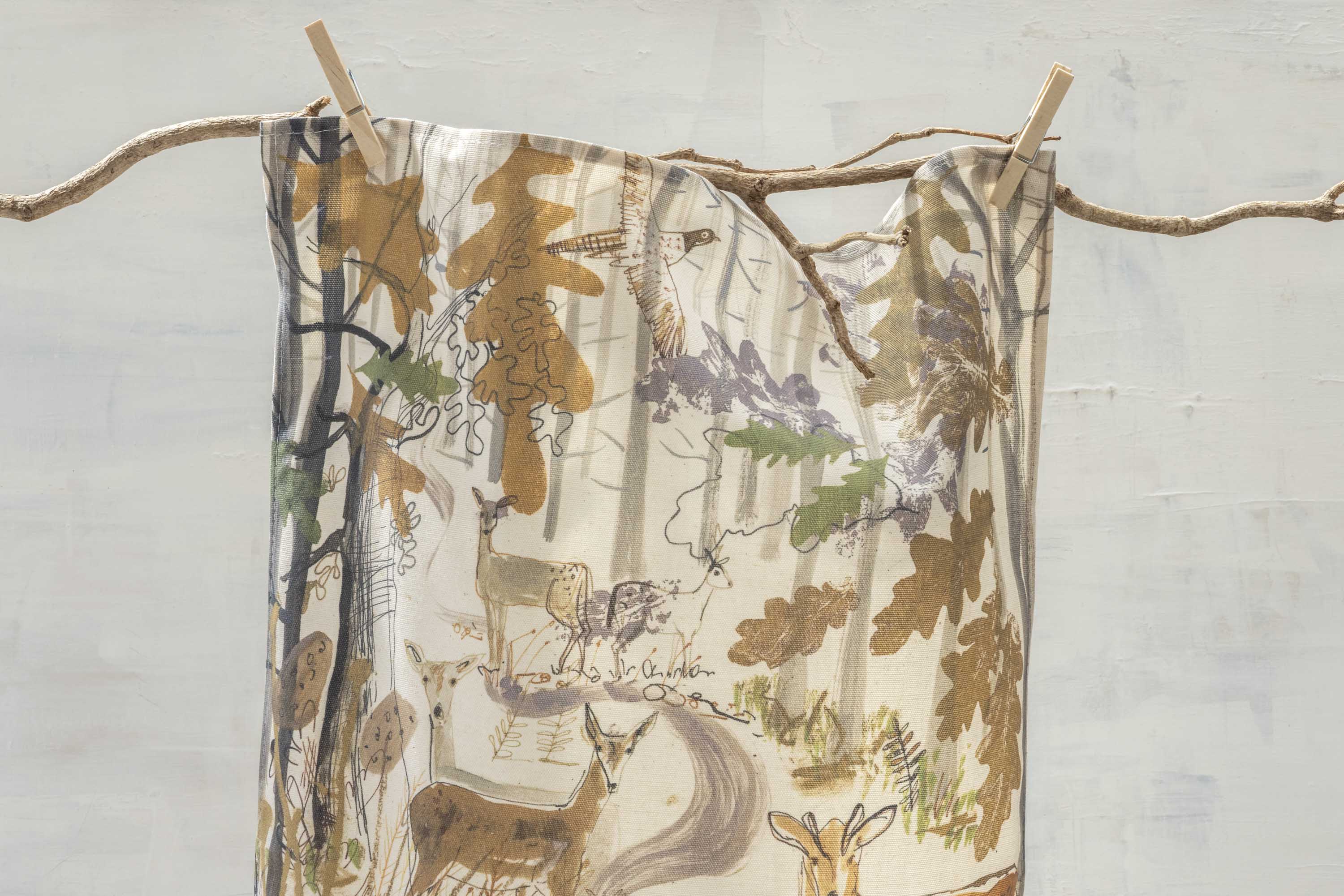 Sam Wilson Muntjac Tea Towel