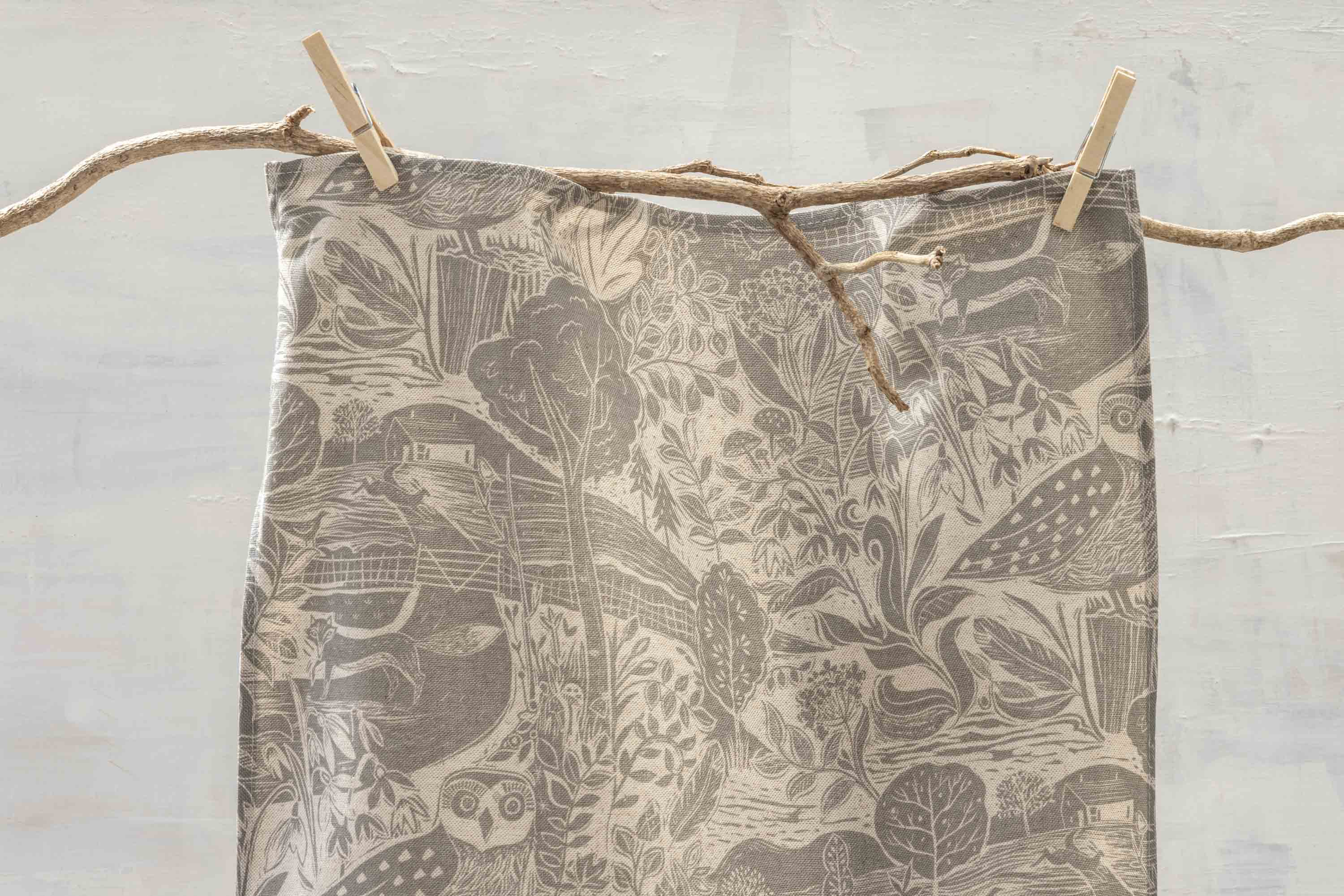 Sam Wilson Owl and Fox Tea Towel