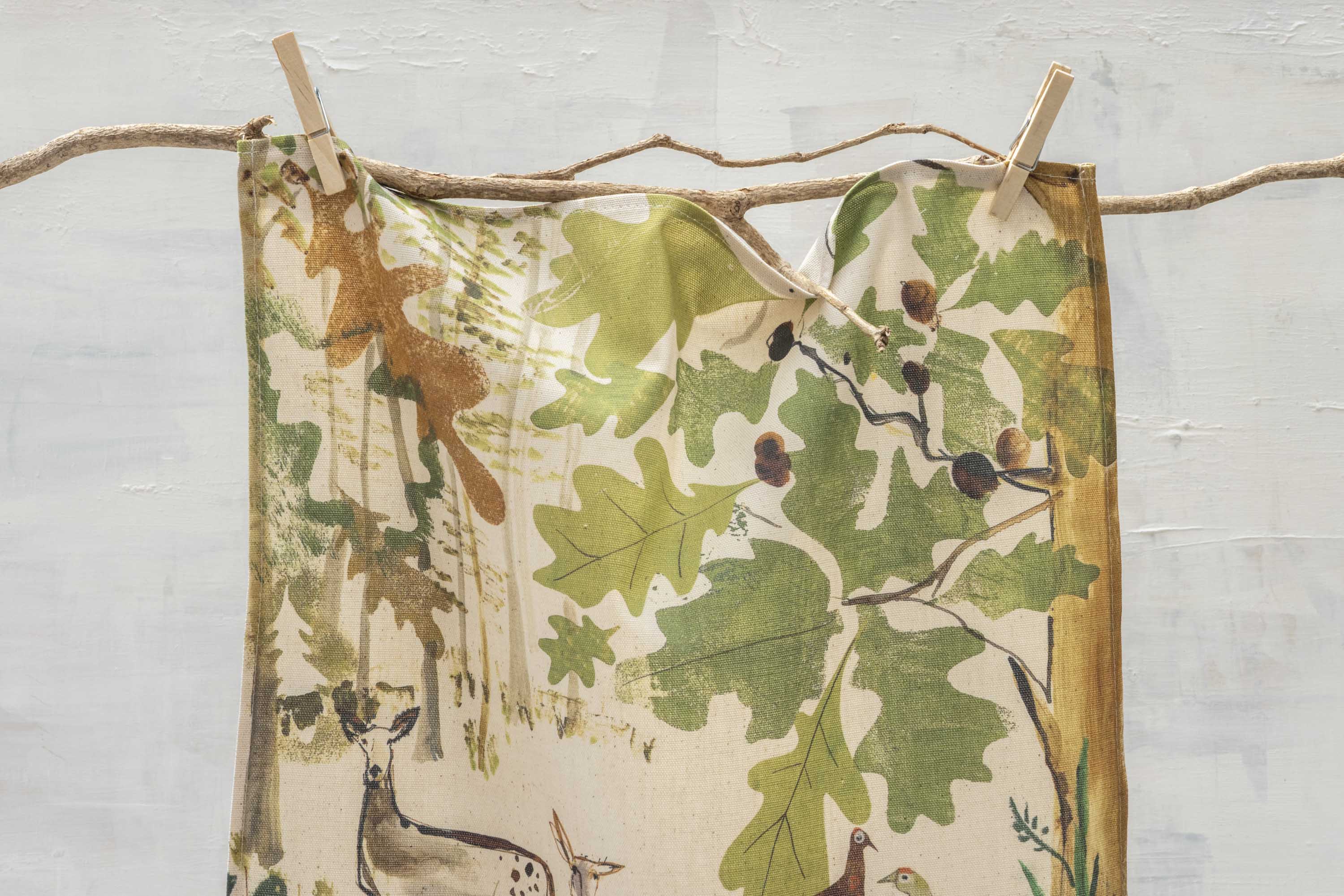 Sam Wilson Pheasant and Deer Tea Towel