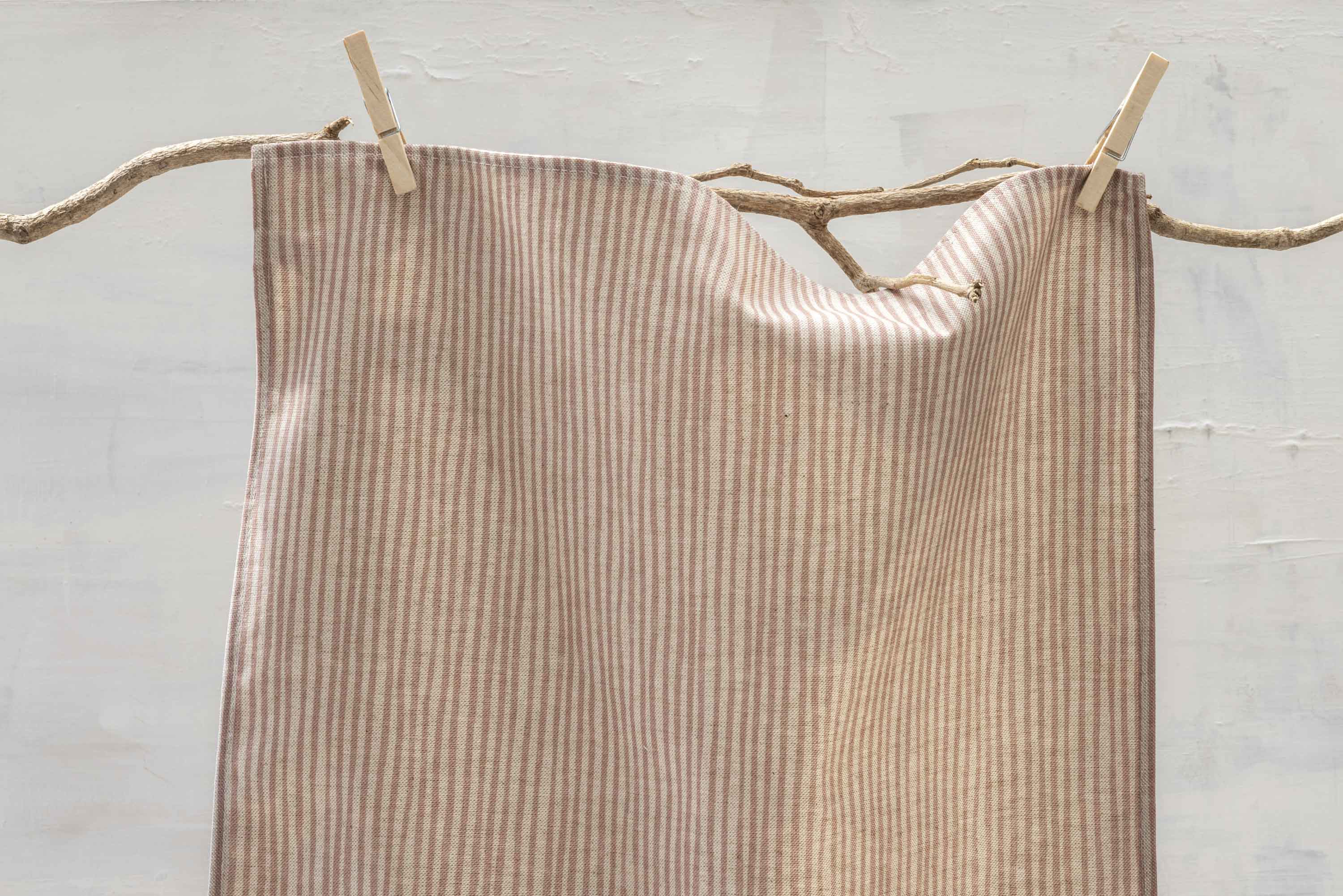 Sam Wilson Pink Stripe Tea Towel