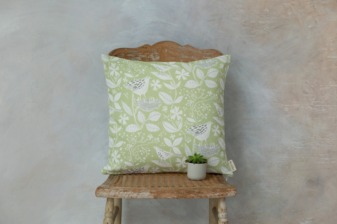 Sam Wilson Hedgerow Square Linen Cushion