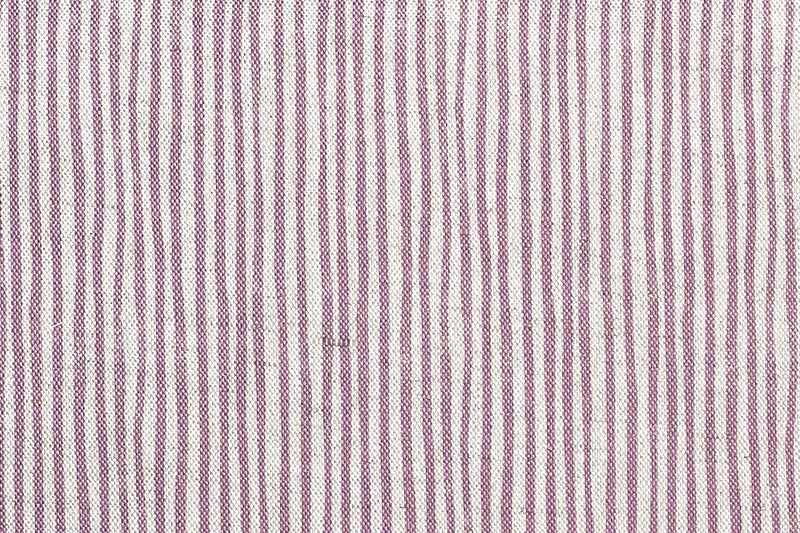 Sam Wilson Aubergine Stripe Linen Fabric